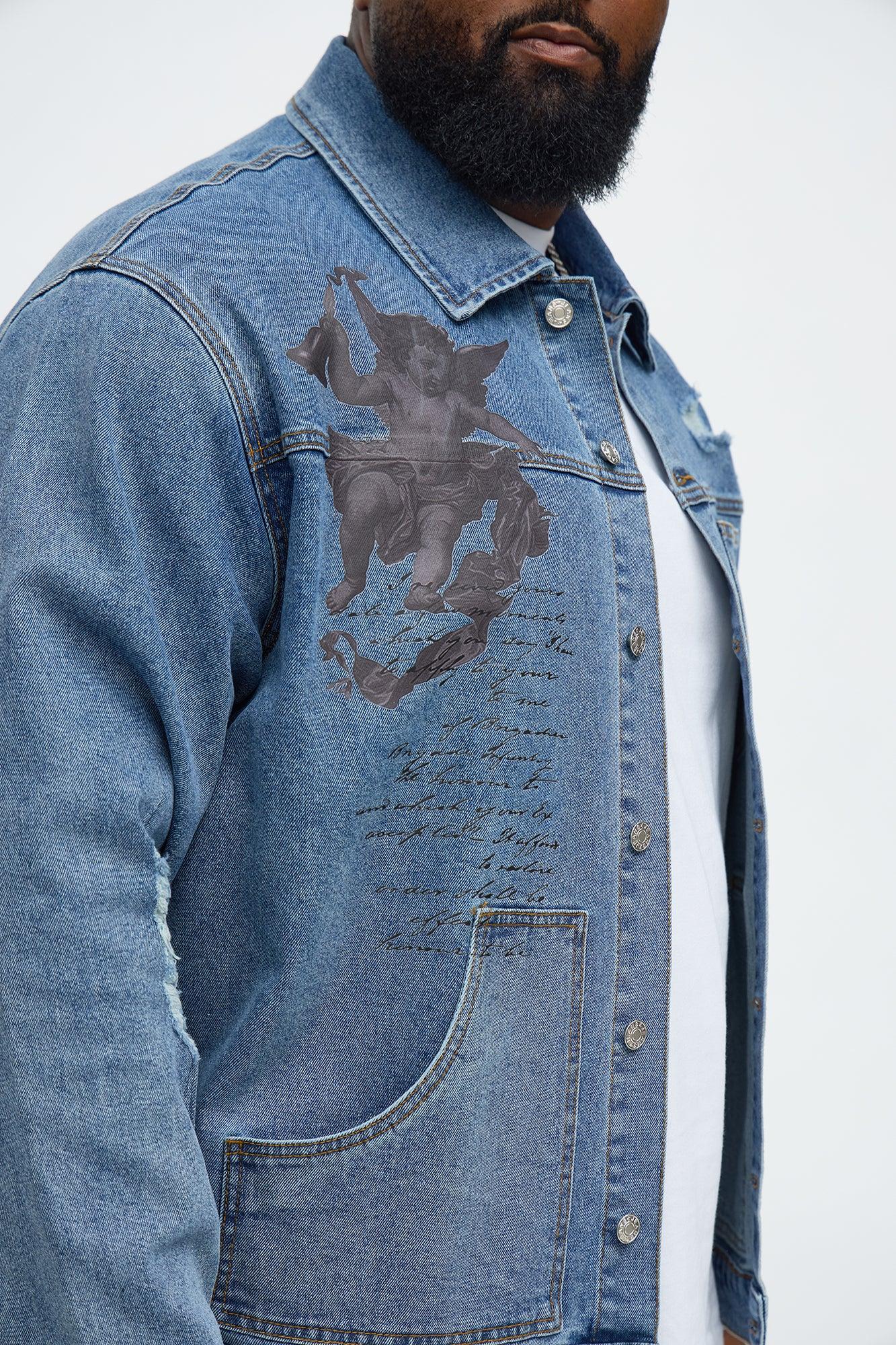 Scripted Streets Denim Trucker Jacket - Vintage Blue Wash Product Image