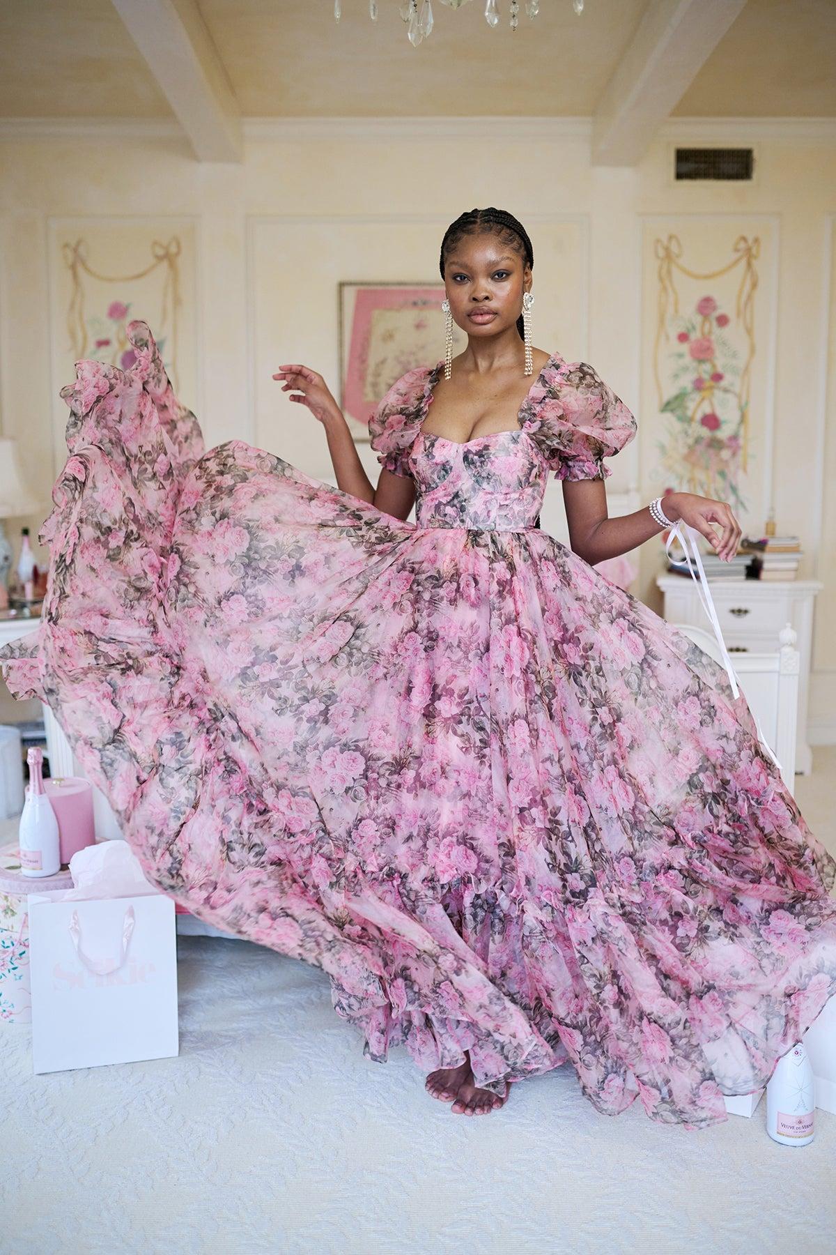 The Queen Bee Silk Gauze Ritz Gown Product Image