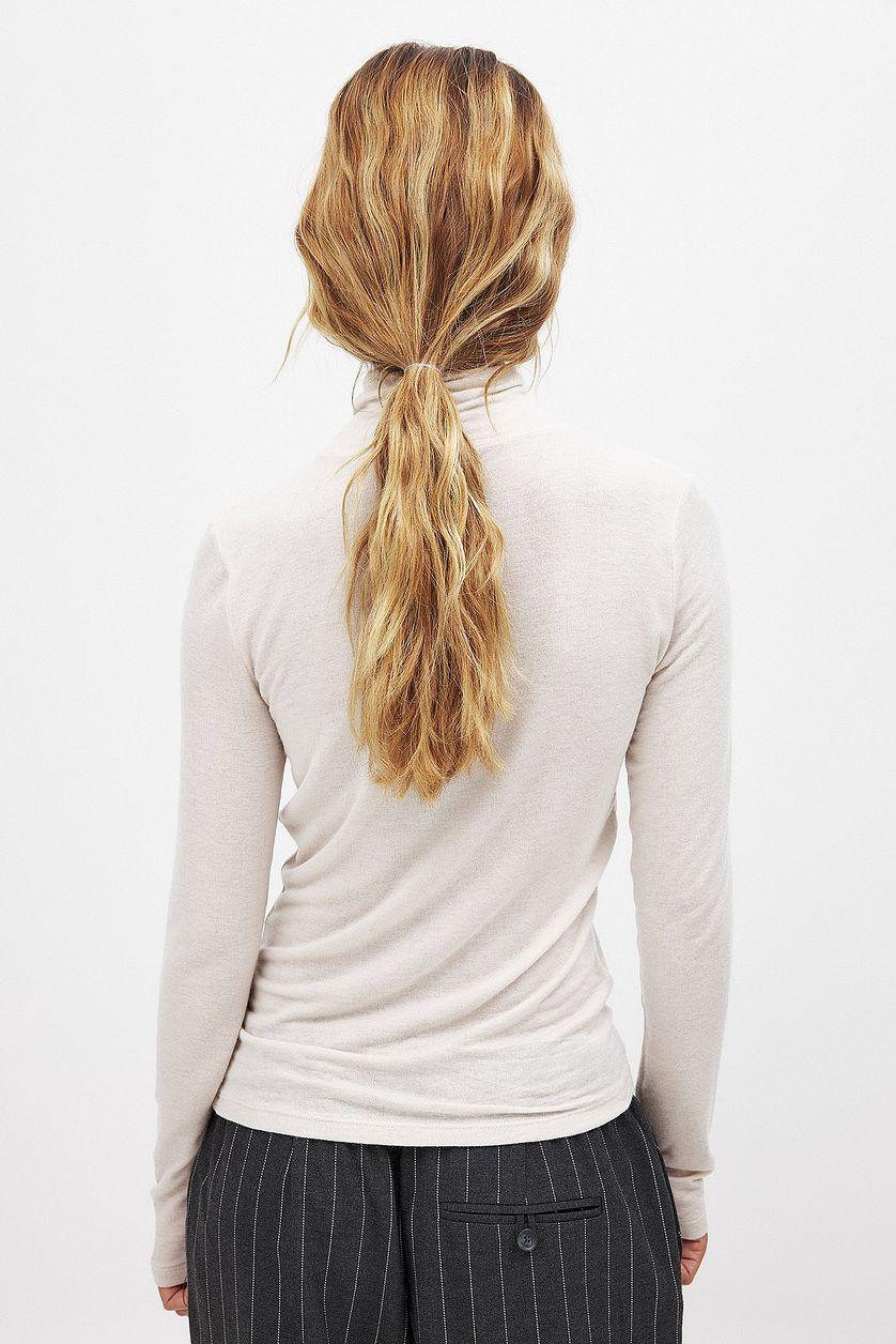 High Neck Long Sleeve Top Product Image