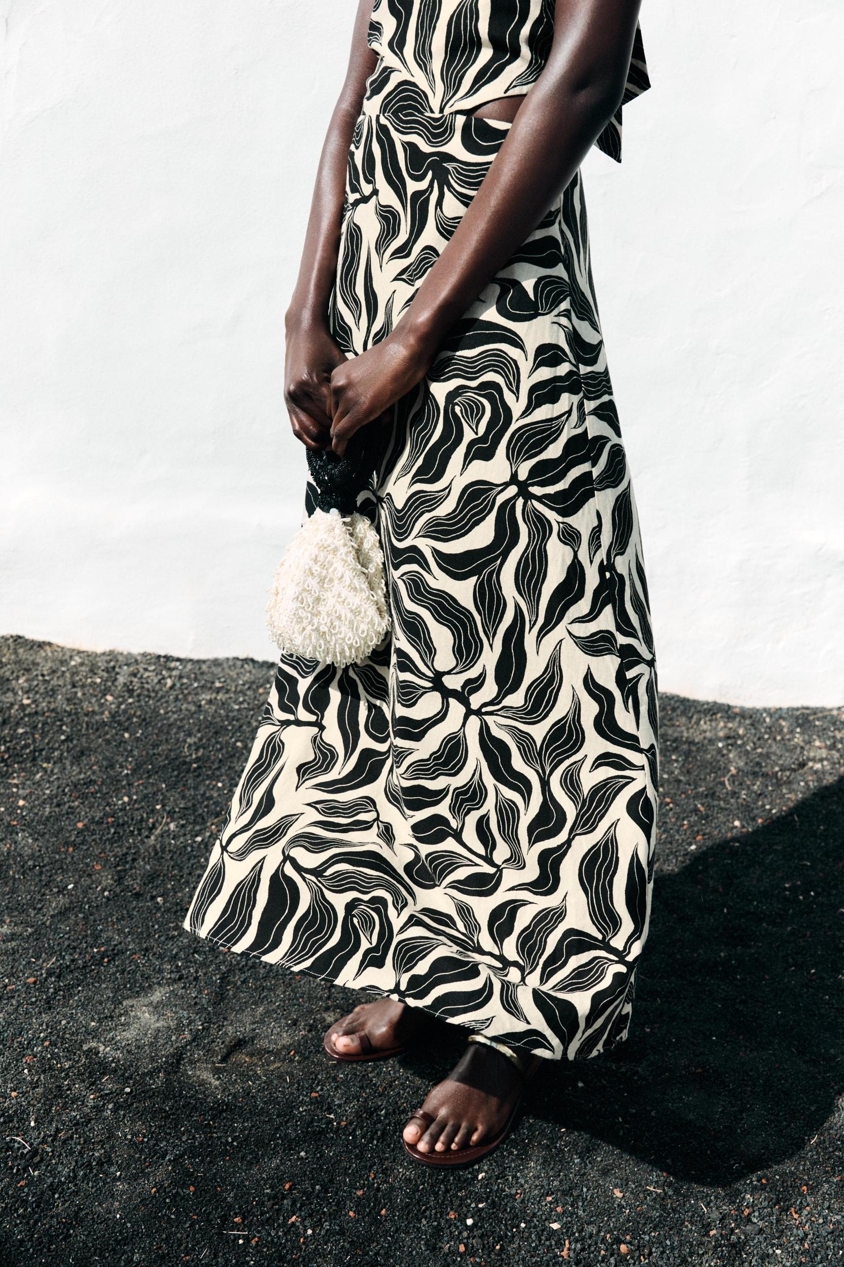 LINEN HALTER MIDI DRESS Product Image