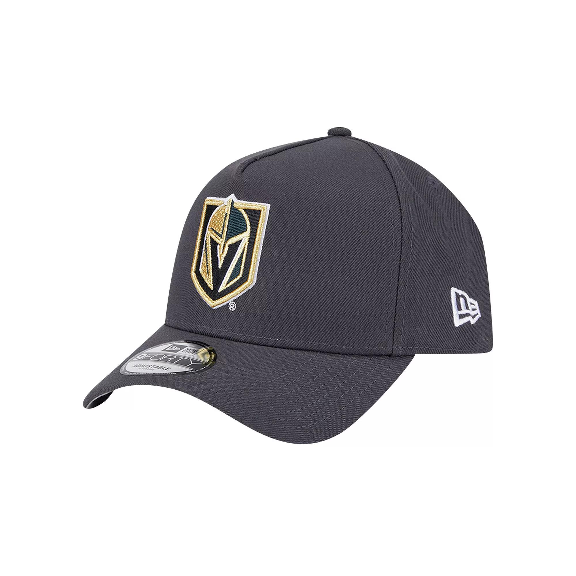 Men's New Era Gray Vegas Golden Knights Core A-Frame 9FORTY Adjustable Hat, Lvk Grey Product Image
