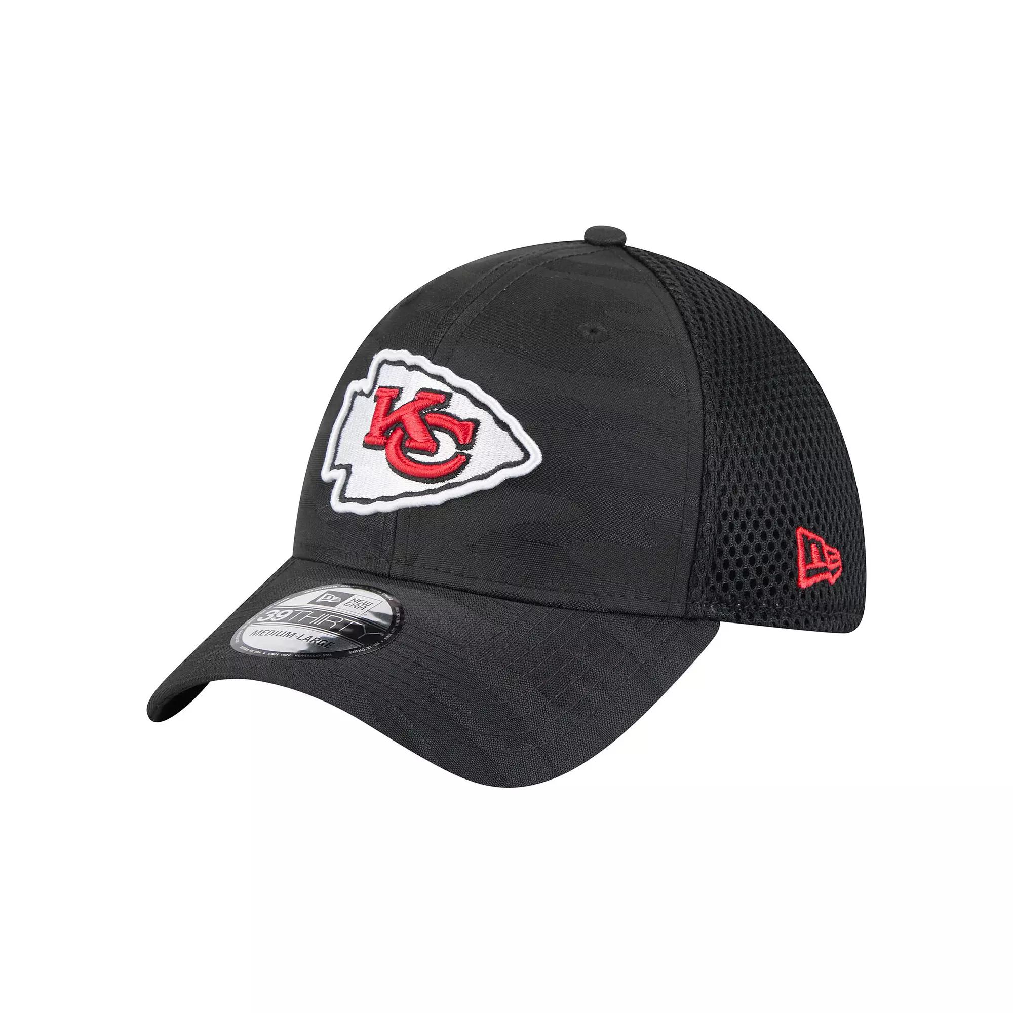 Men's New Era Black Kansas City Chiefs Active Camo 39THIRTY Flex Hat, Size: Medium/Large Product Image