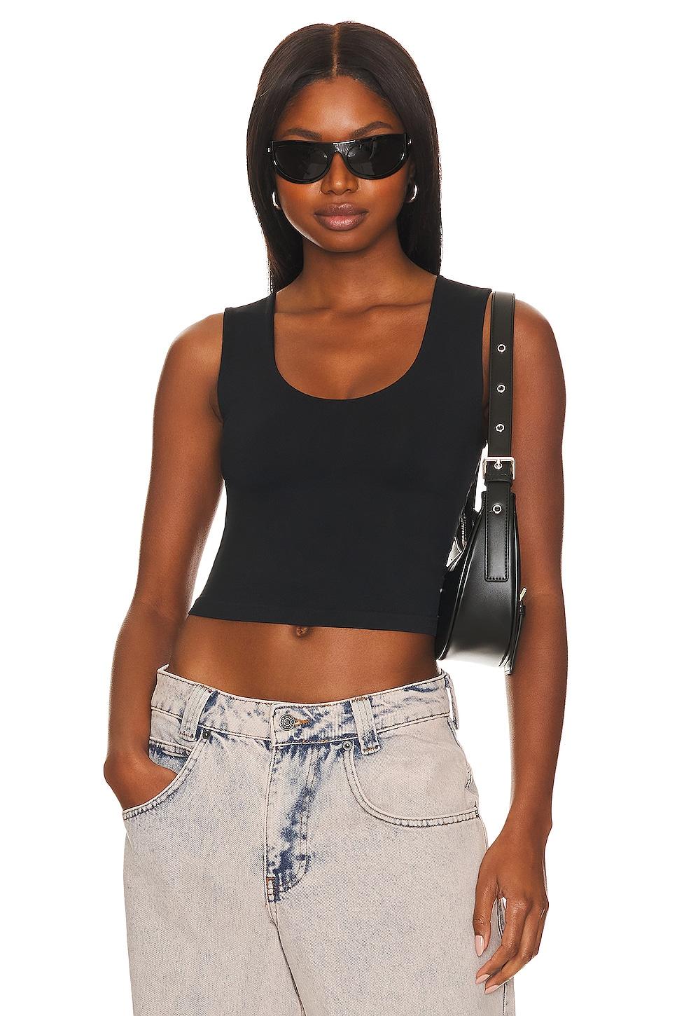 x Intimately FP Clean Lines Muscle Cami In Black Free People Product Image