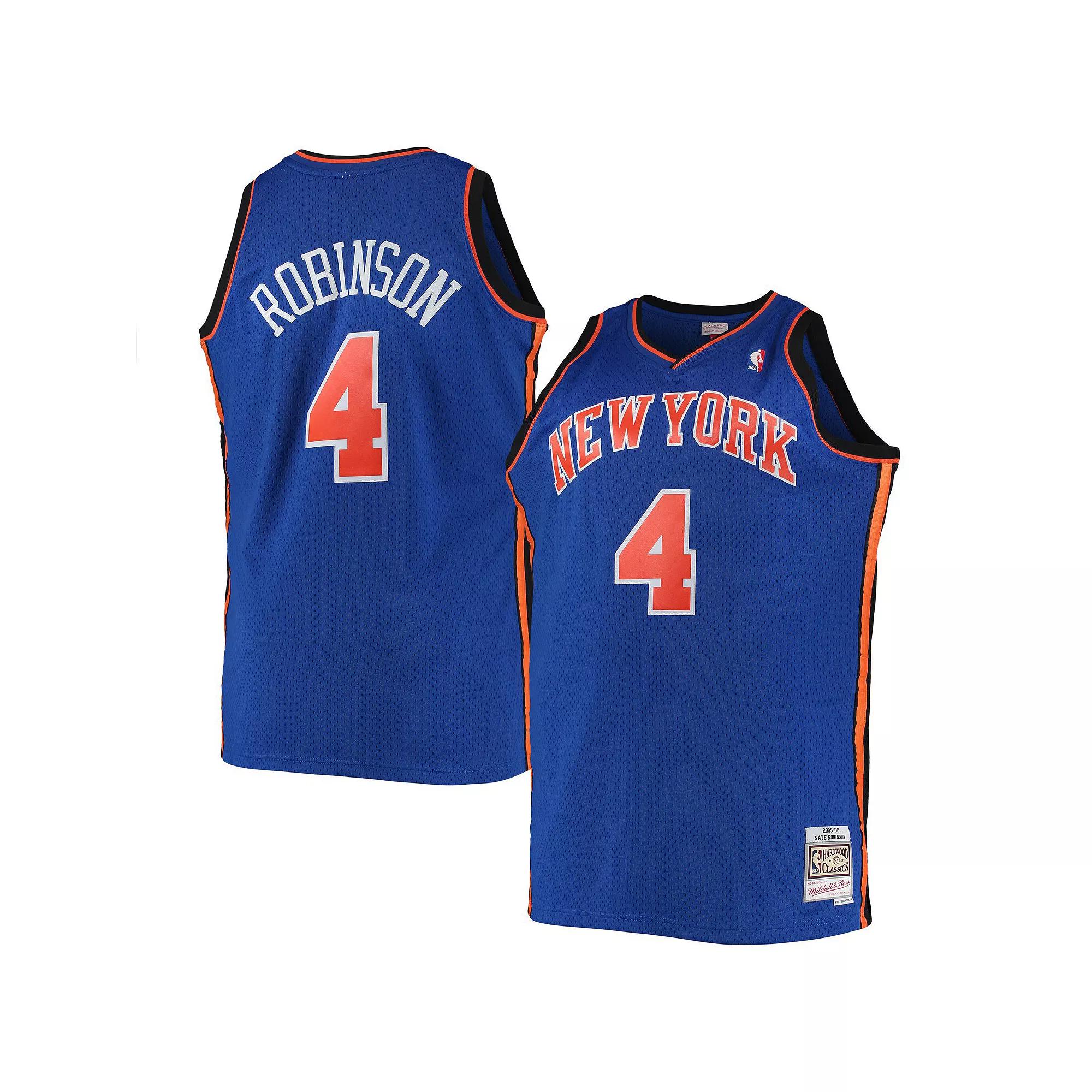 Men's Mitchell & Ness Nate Robinson Blue New York Knicks Big & Tall Hardwood Classics Swingman Jersey, Size: 6XB Product Image