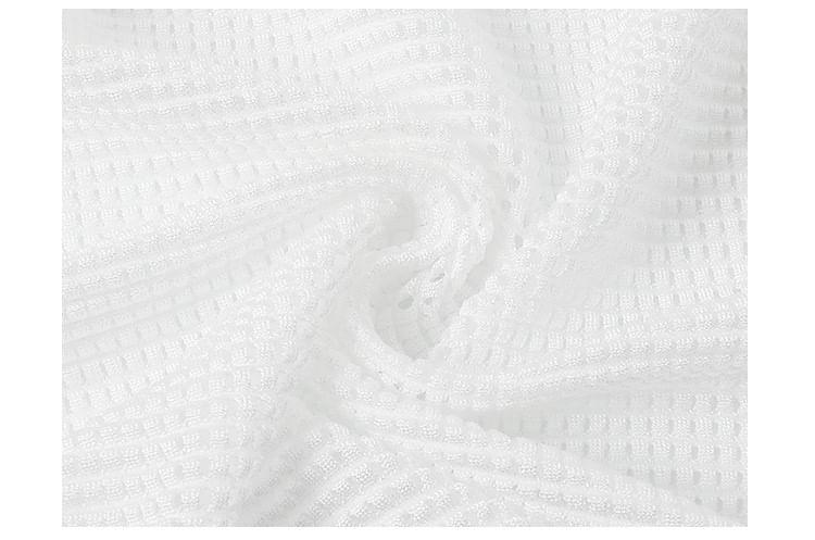 Set: Spaghetti Strap Lettering Contrast Trim Lace-Up Swim Dress + Long-Sleeve Plain Crop Cover Up Product Image