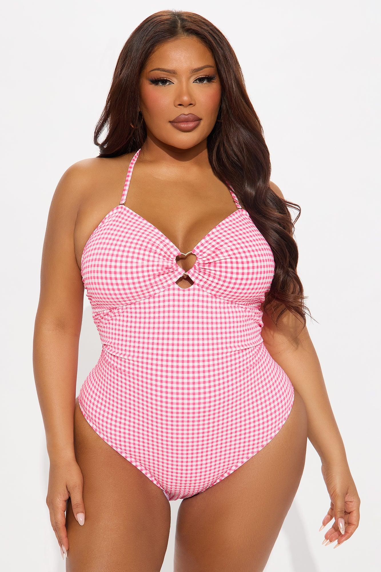Catch My Heart Ring 1 Piece Swimsuit - Pink/combo Product Image