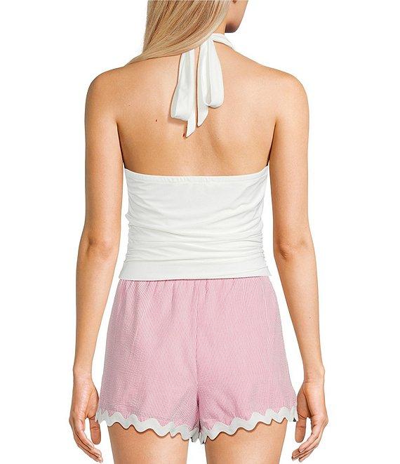 Moa Moa Halter Neck Tie Back Top Product Image