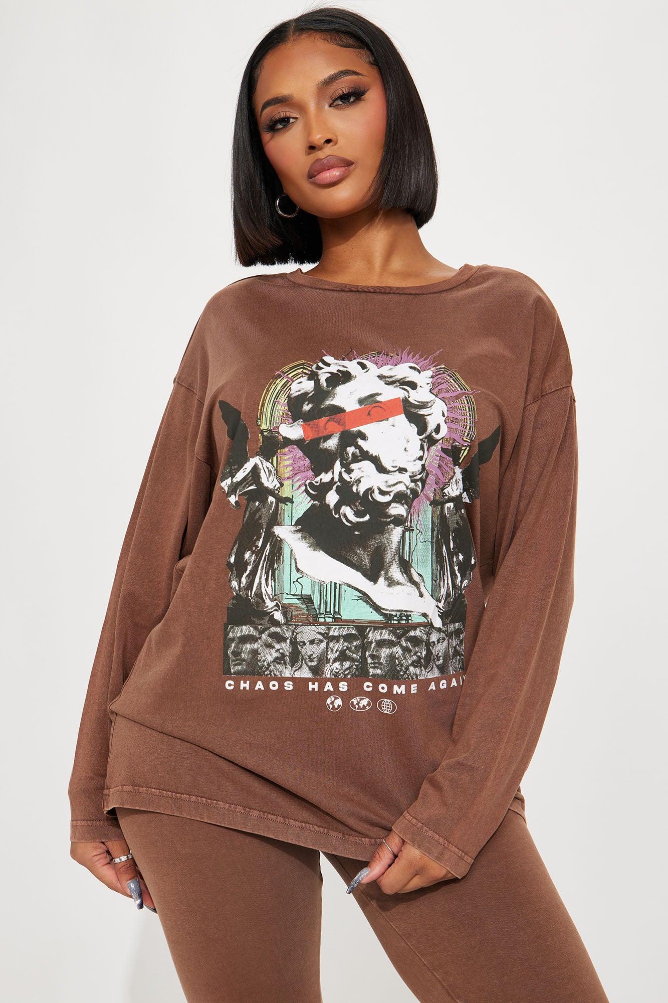 Statue Mineral Wash Legging Set - Brown Product Image