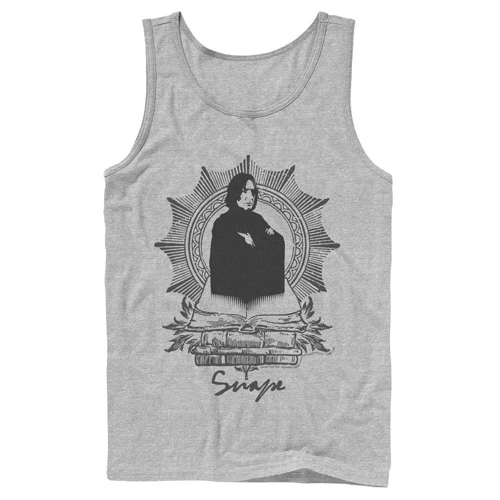 Men's Harry Potter Snape Books Portrait Graphic Tank Top,  Product Image