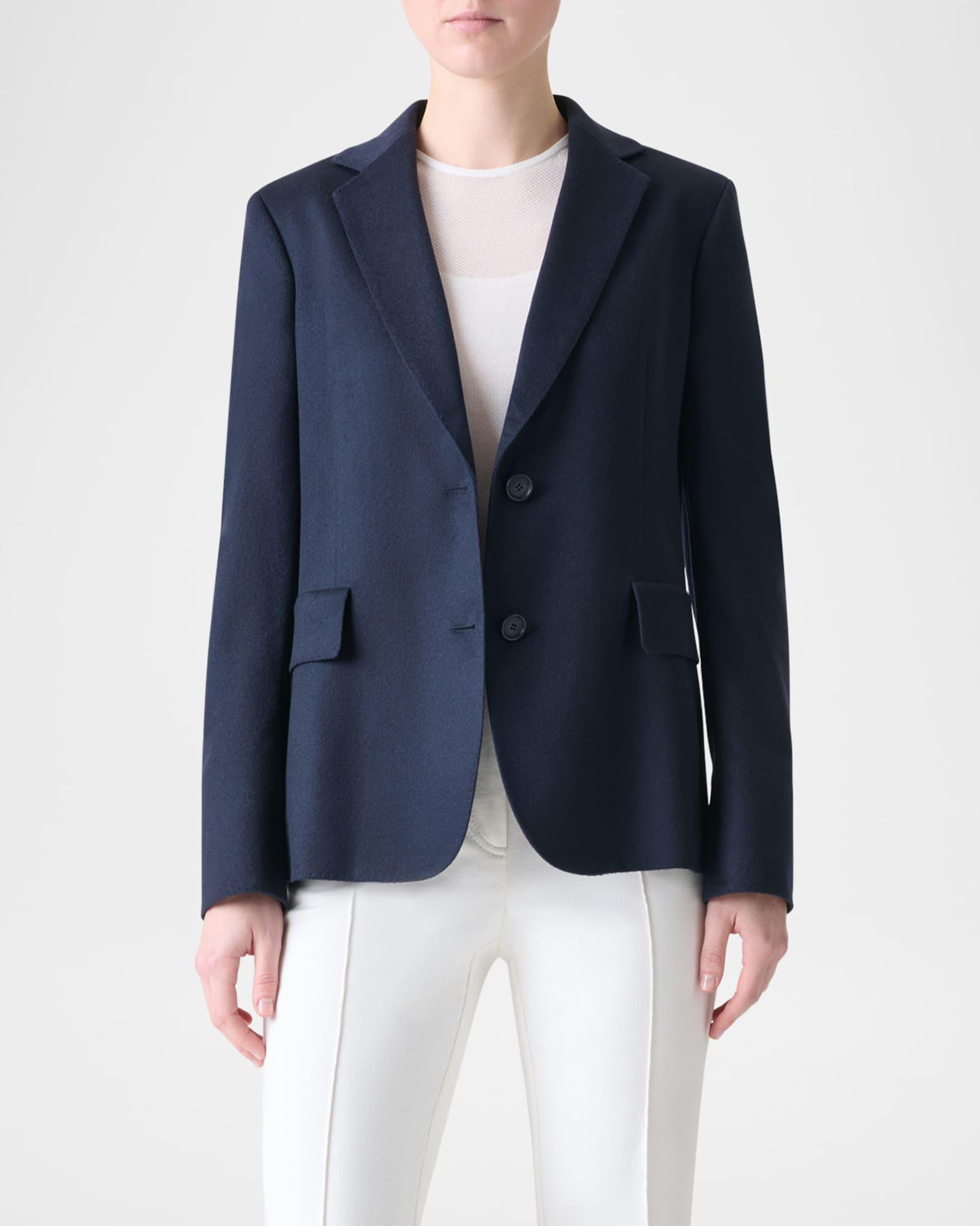 Single-Breasted Cashmere Jacket Product Image