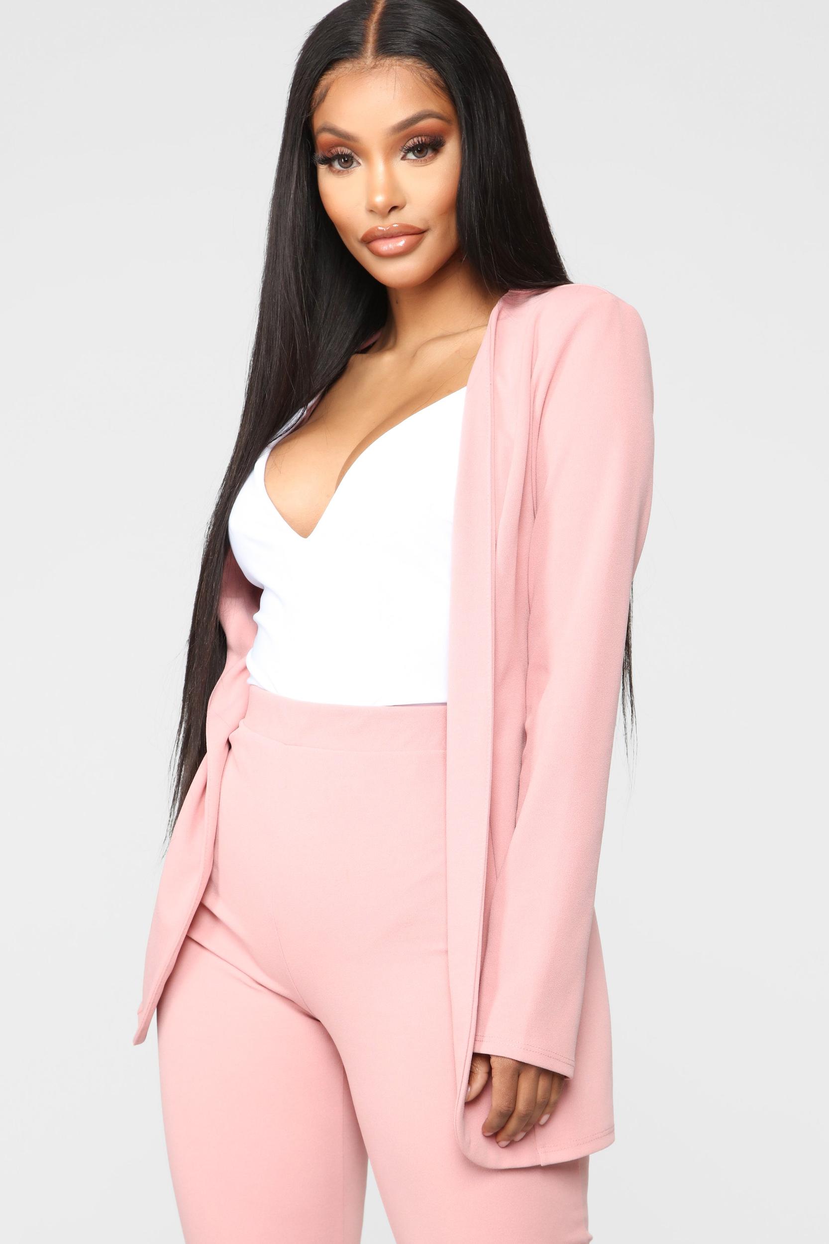 Payin' It Forward Blazer Set - Mauve Product Image