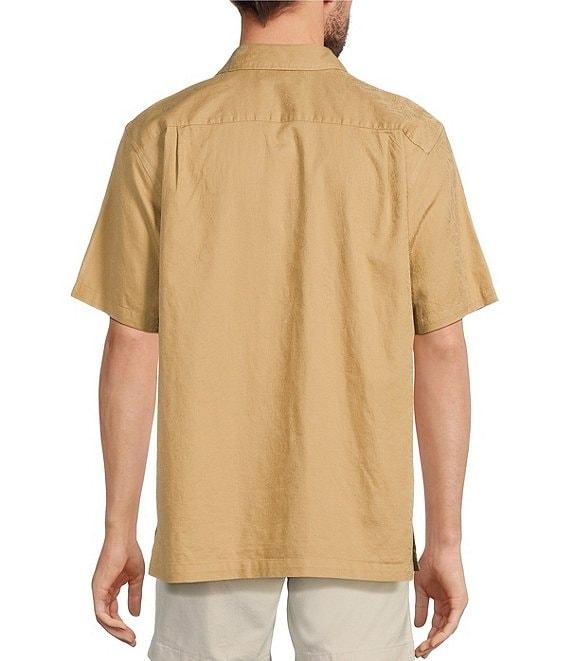 Roundtree & Yorke Short Sleeve Paisley Jacquard Sport Shirt Product Image