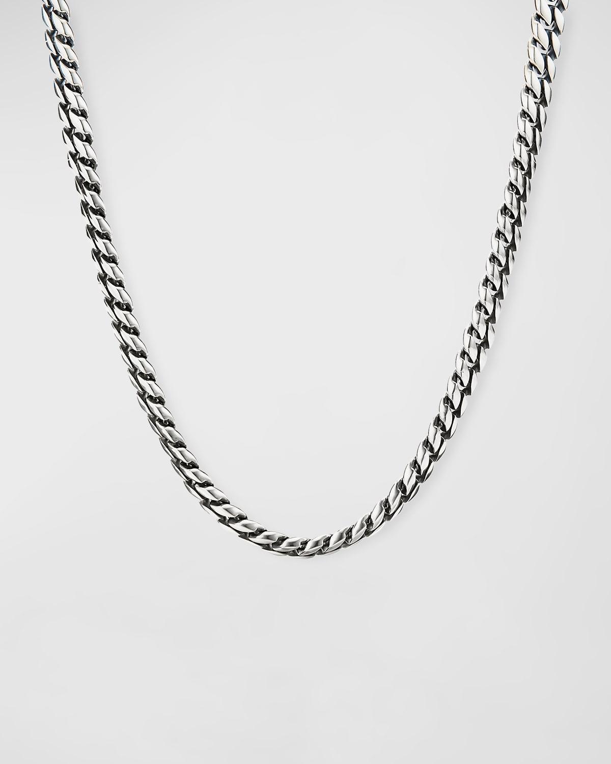 David Yurman Mens Curb Chain Necklace in Sterling , 8mm Product Image