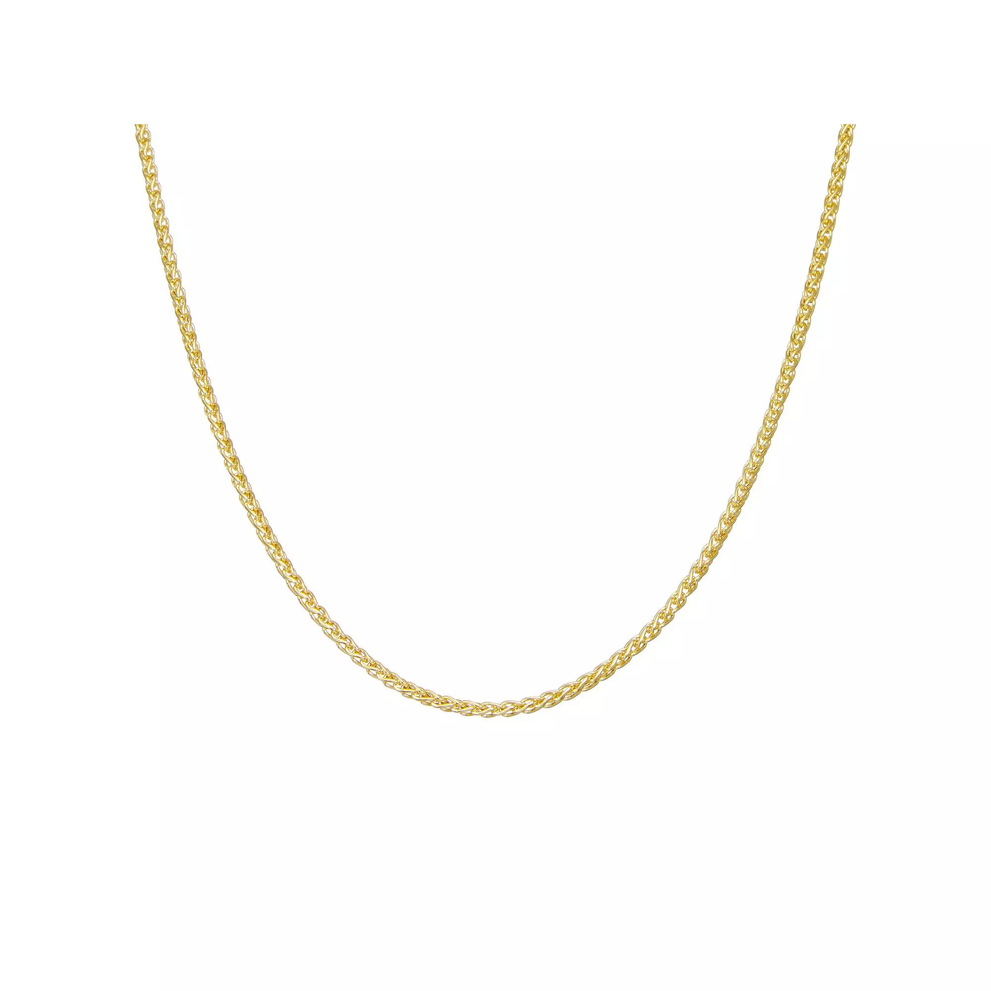 Giorgio di Vicenza Sterling Silver Wheat Chain Necklace, Women's,  Product Image