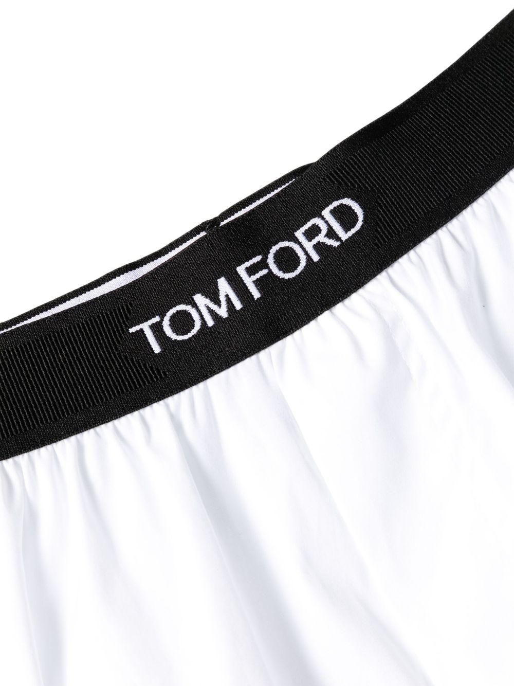 TOM FORD Stretch Cotton & Modal Jersey T-shirt In White Product Image