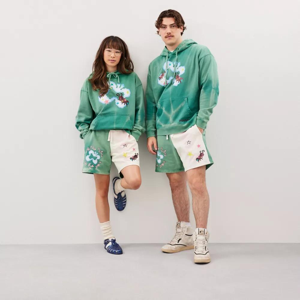 Hoodie With Floating Butterfly Print Product Image