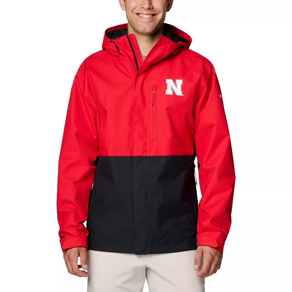 Men's Columbia  Scarlet Nebraska Huskers Field Bound Omni-Tech�� Full-Zip Jacket, Size: 2XL, Red Product Image
