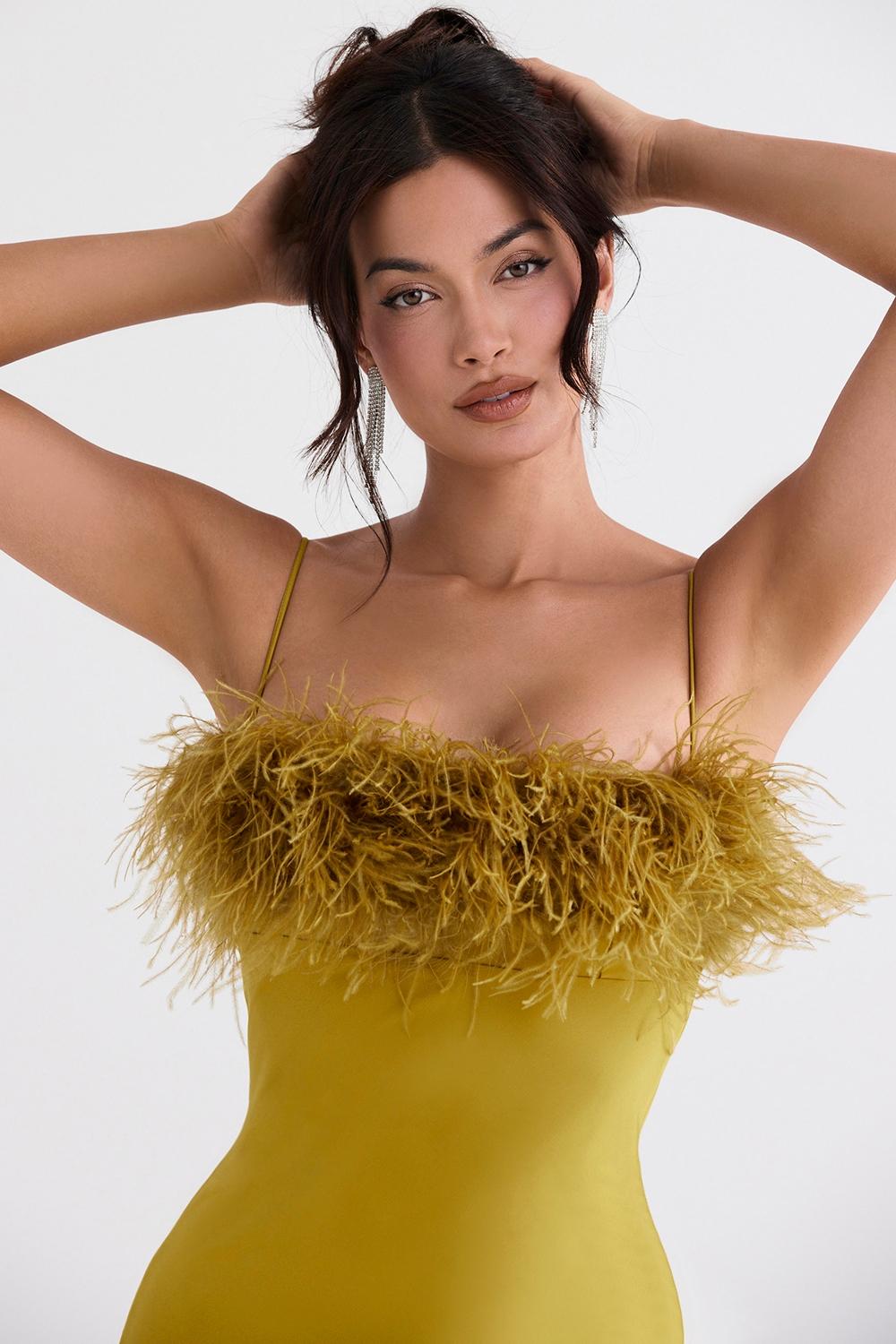 Renee  chartreuse maxi dress Product Image