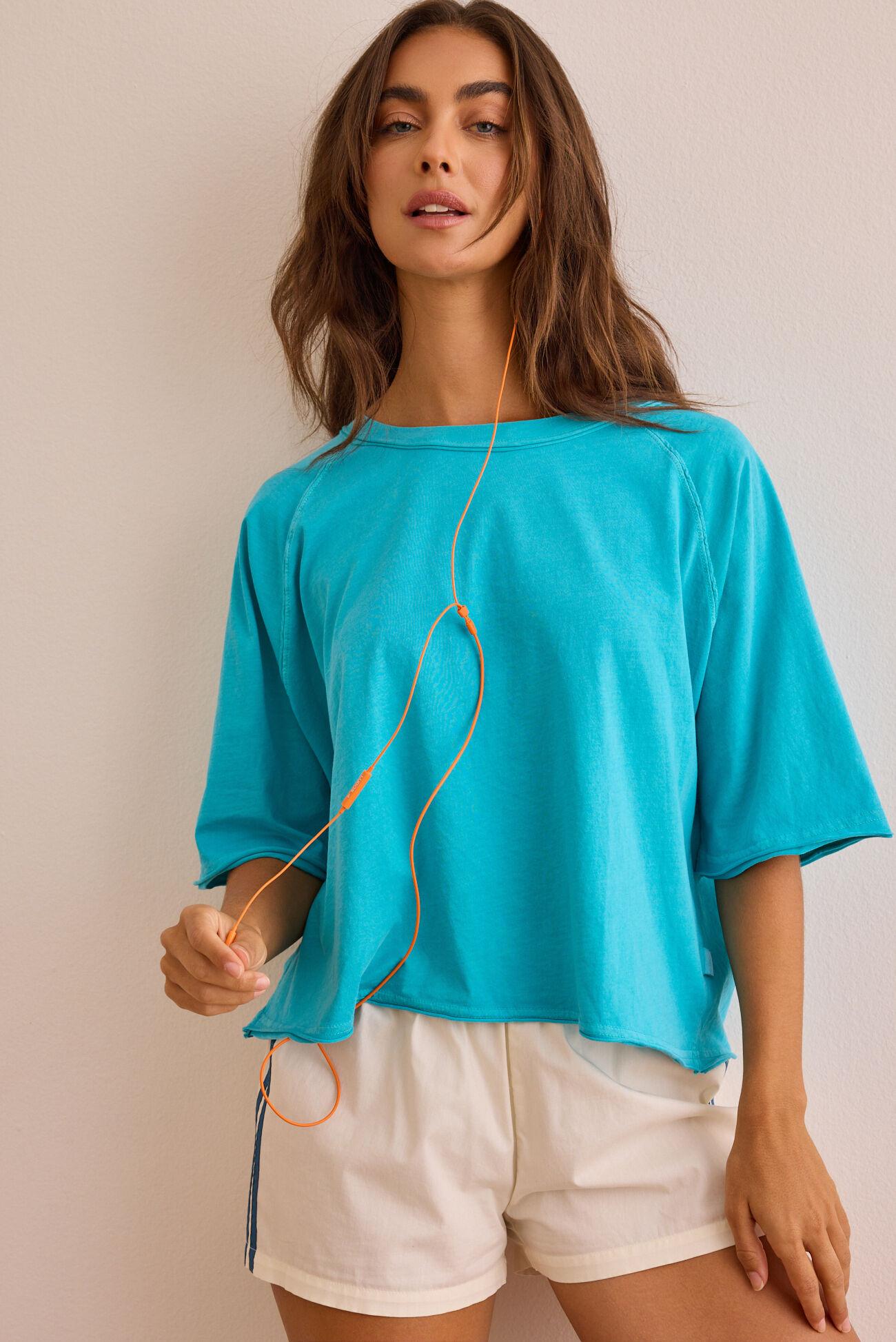 Sideline Snap Boxy Tee Product Image