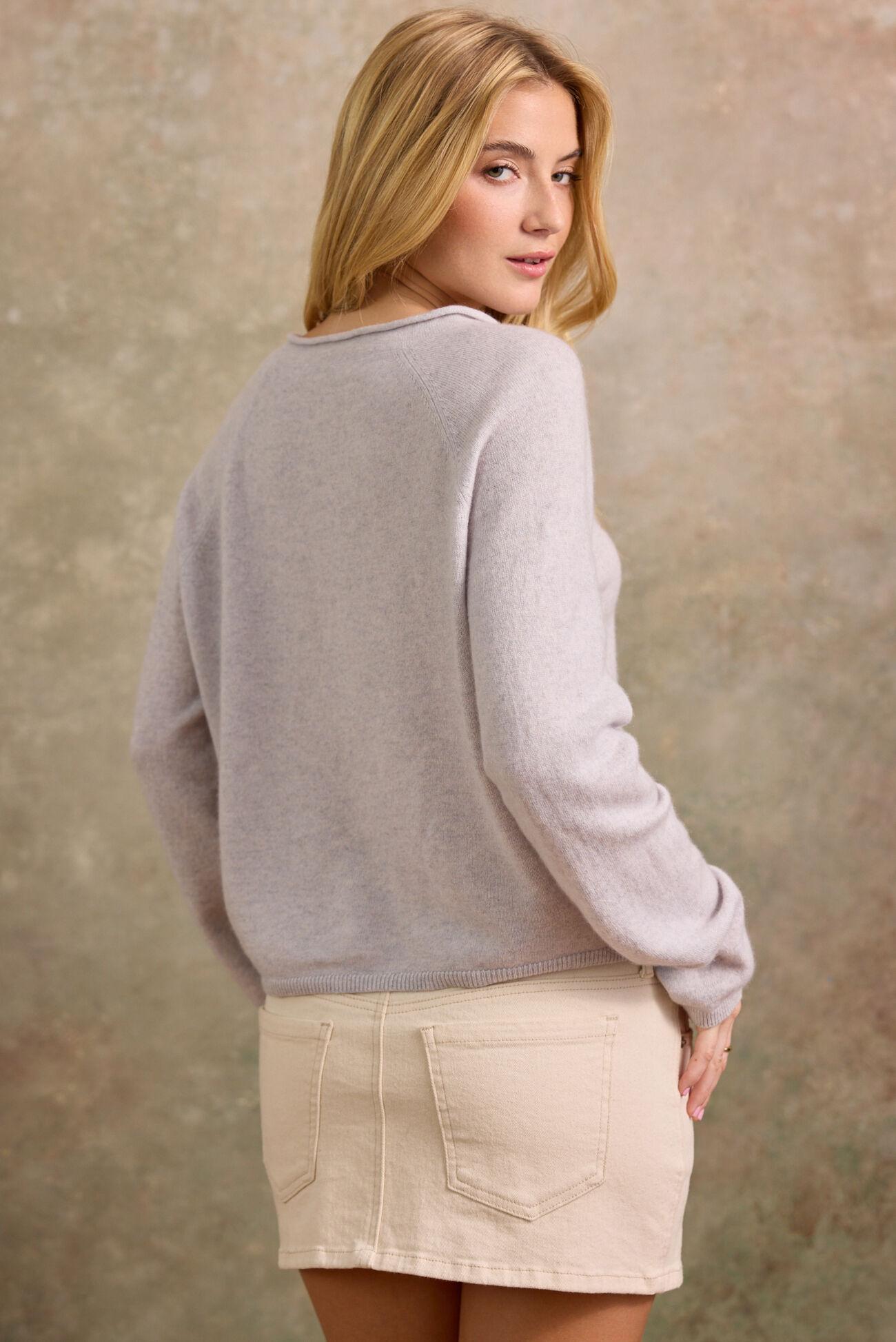 Brighton Cashmere Roll Neck Cardigan Product Image