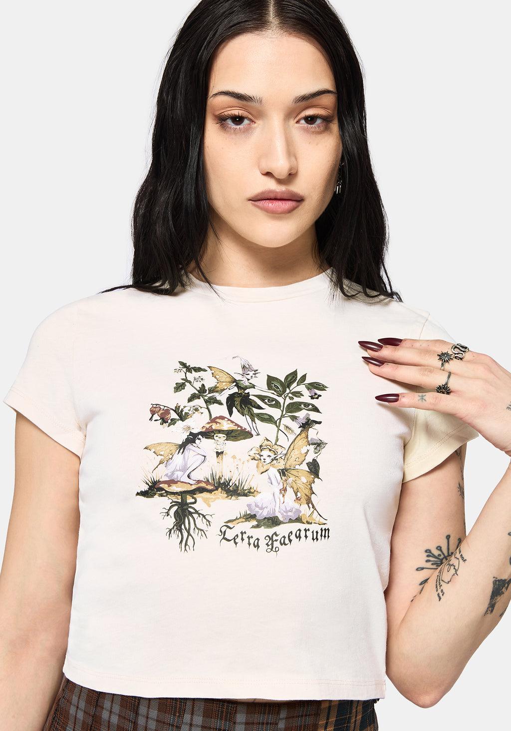 Faela Fairy Crop T-Shirt Product Image