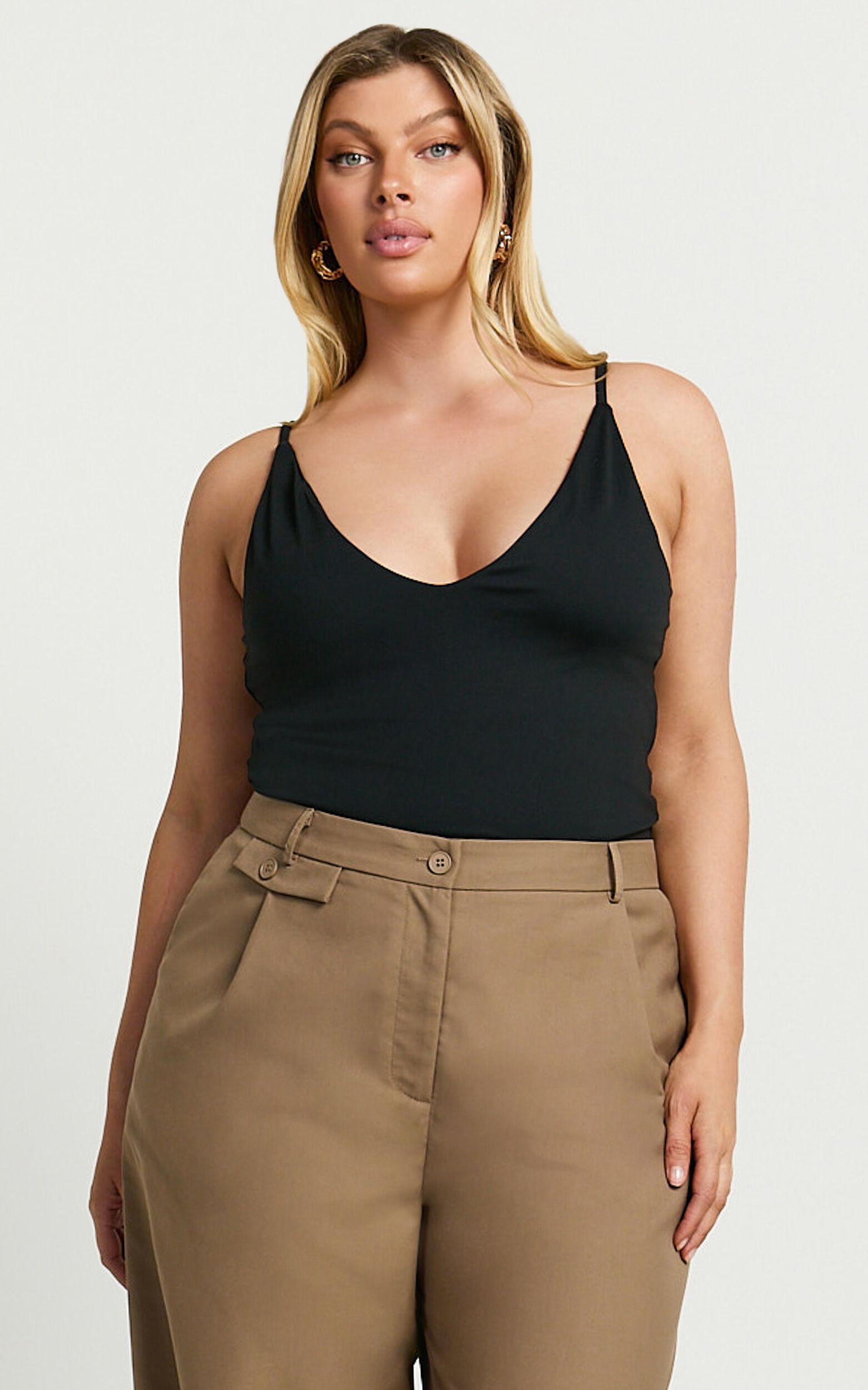 Cady Top - Scoop Neck Top in Black Product Image