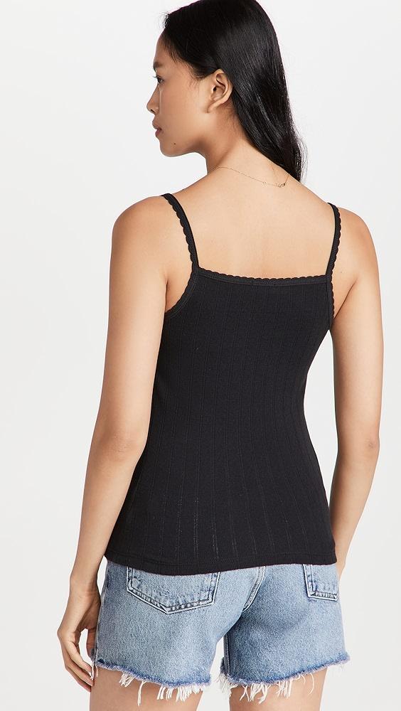 Leset Pointelle Classic Tank Top | Shopbop Product Image