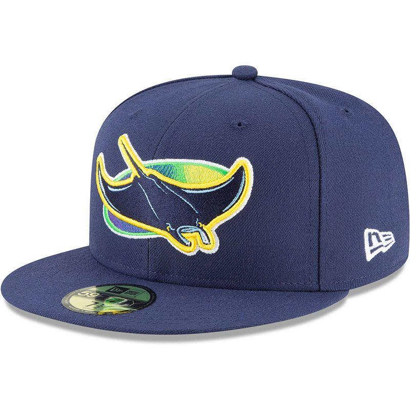 Men's New Era Navy Tampa Bay Rays Alternate Authentic Collection On-Field 59FIFTY Fitted Hat,  Product Image