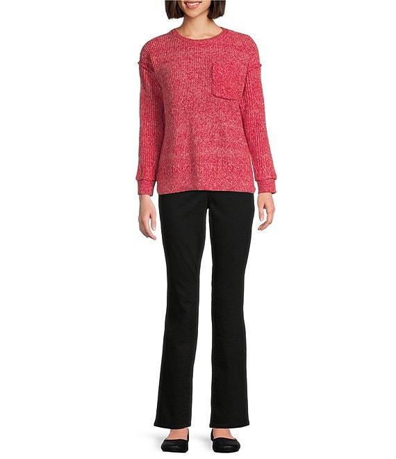 Westbound Pocket Long Sleeve Crew Neck Sweater Product Image