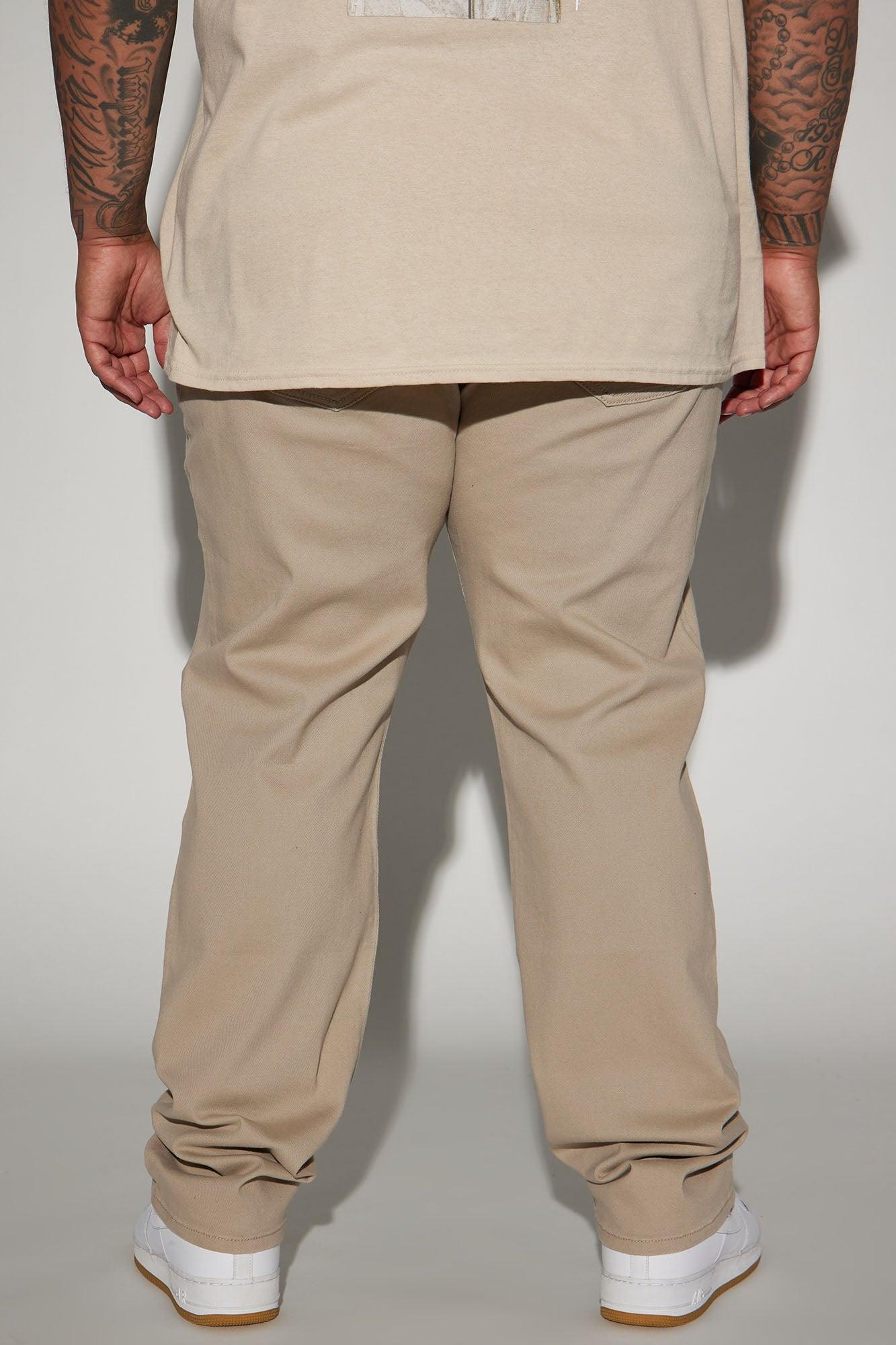 Mike Straight Taper Jeans - Khaki Product Image