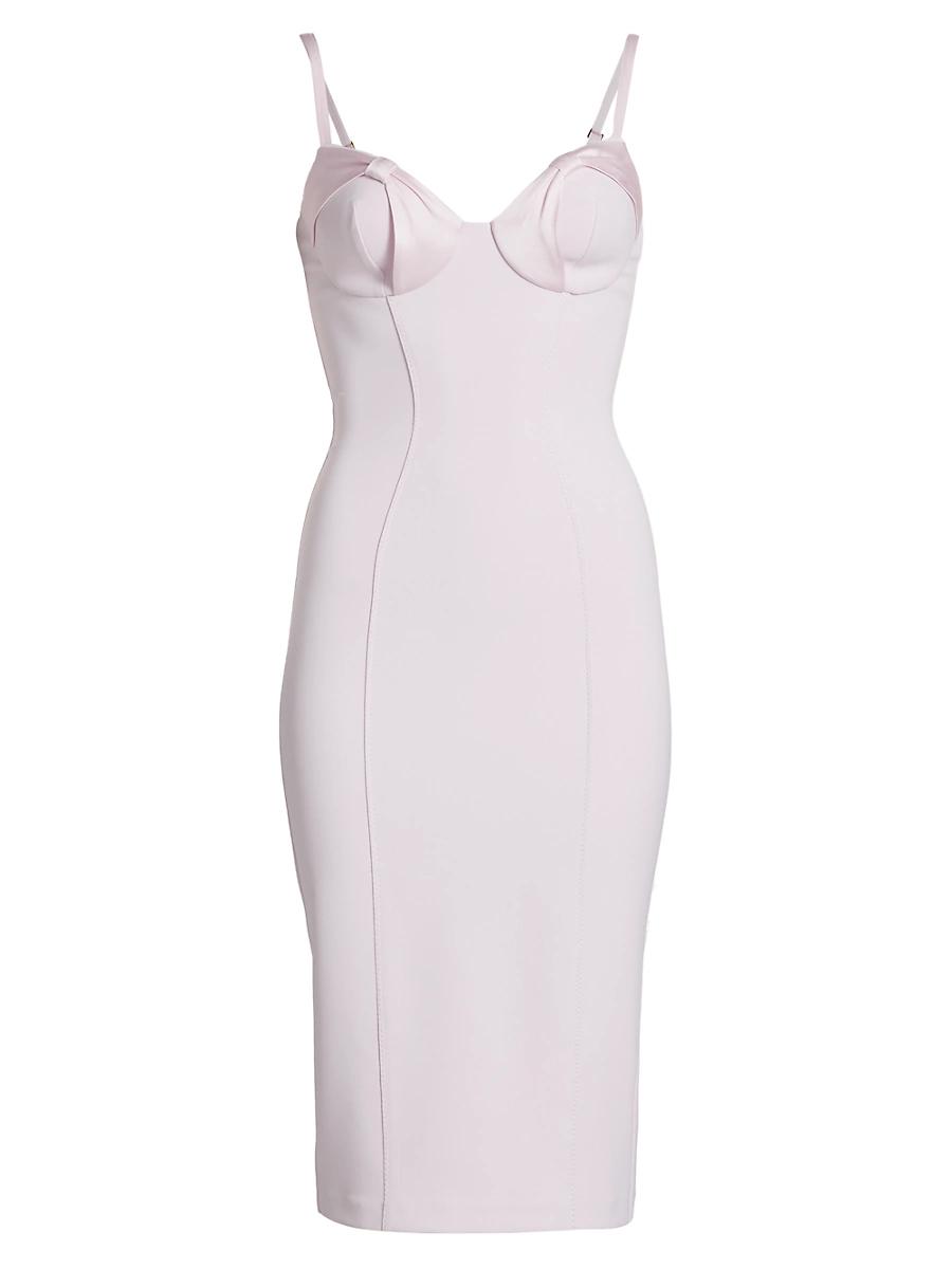 Womens E. F. Crpe Shift Midi-Dress Product Image