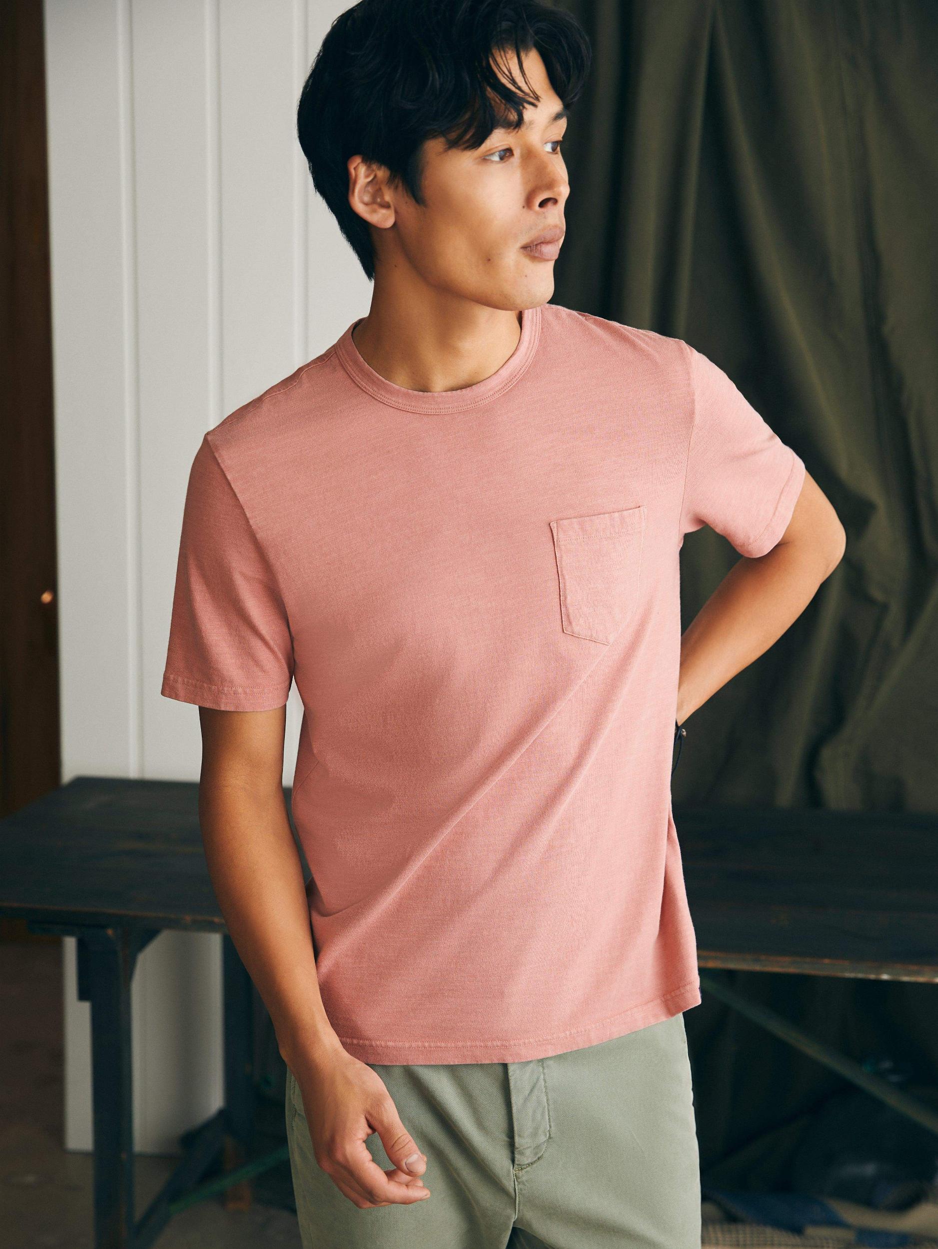 Sunwashed Pocket Tee - Faded Flag Male Product Image