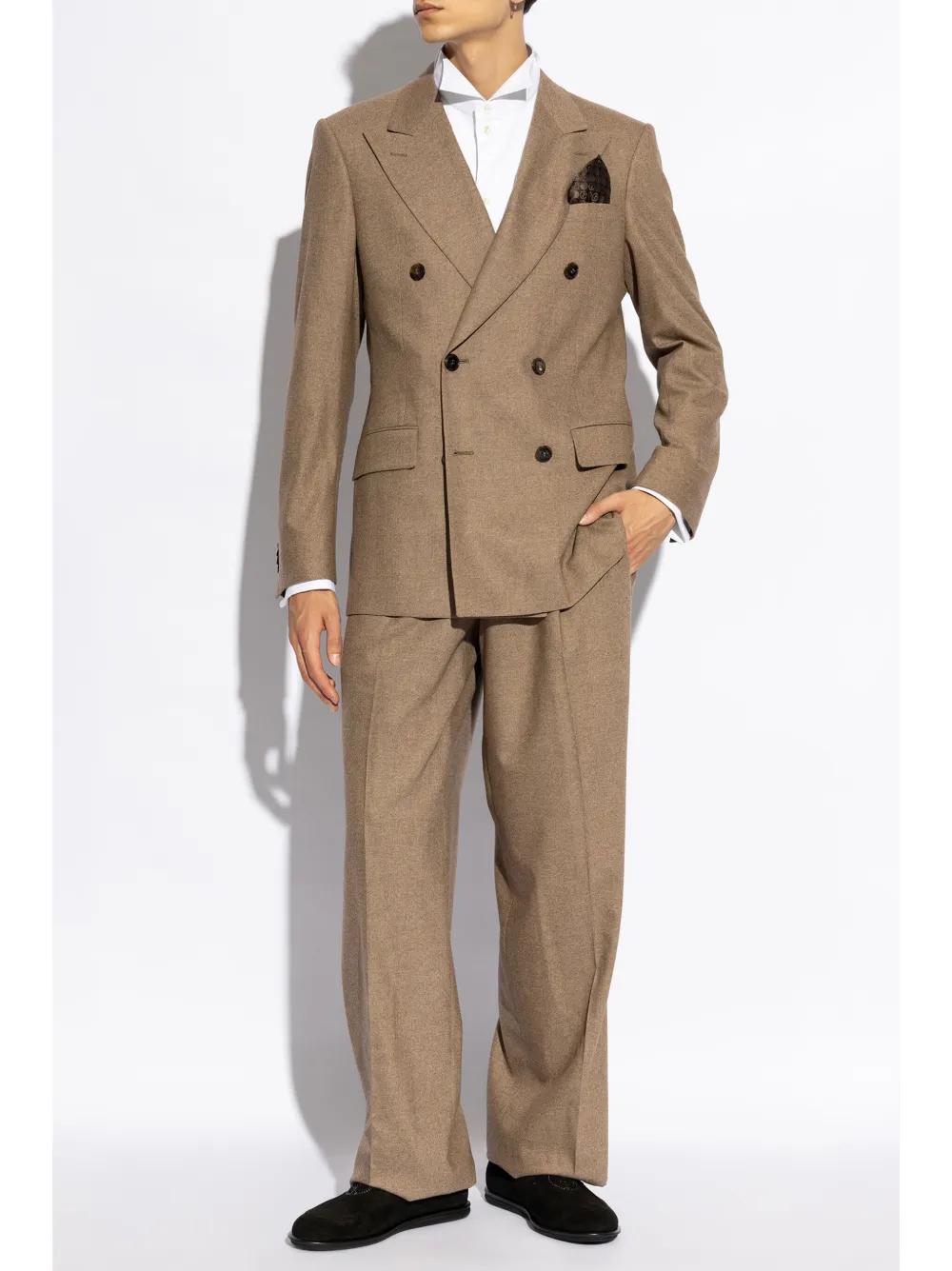 double-breasted wool suit Product Image