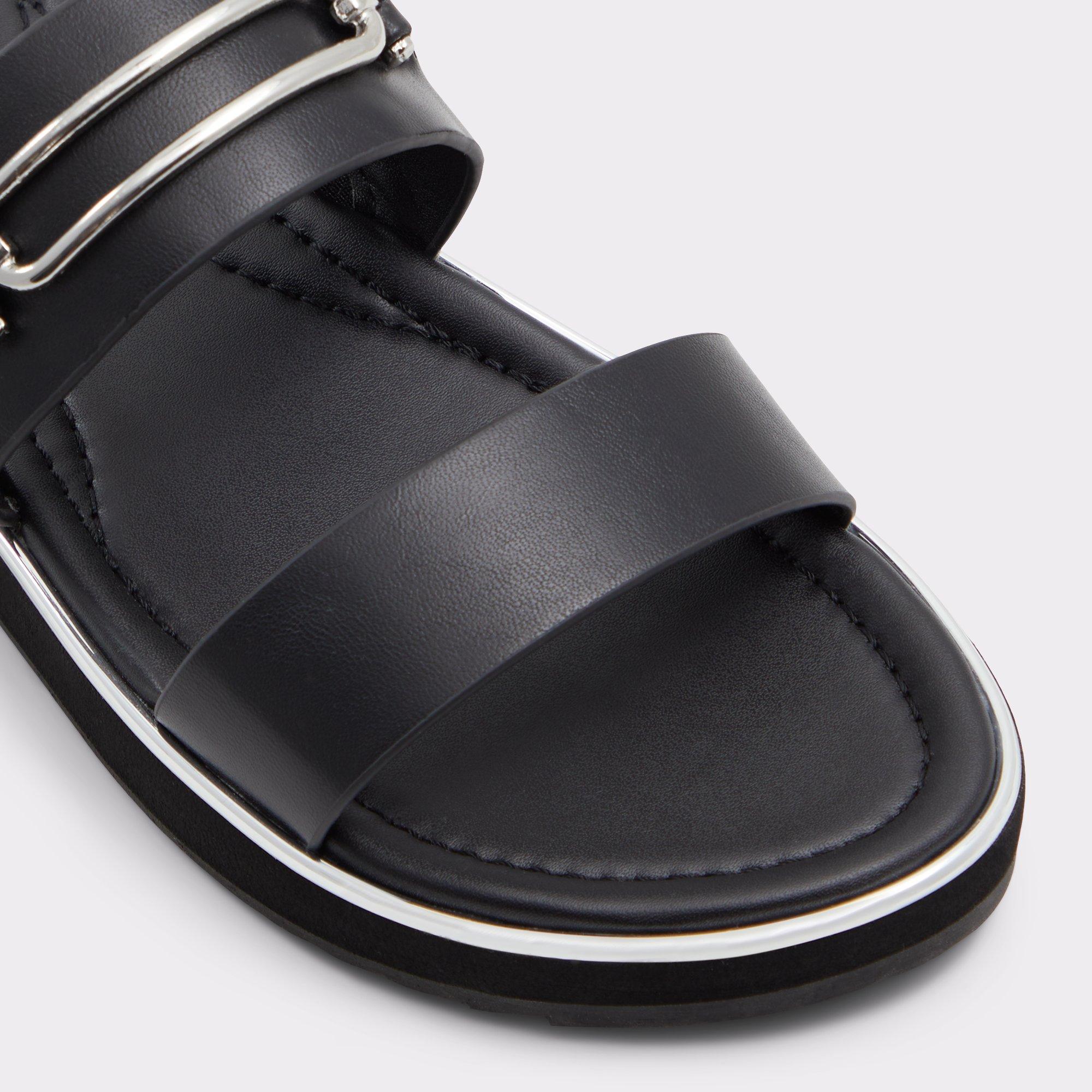 ALDO Lagoon - Women's Flat Sandals - Black, Size 8.5 Product Image