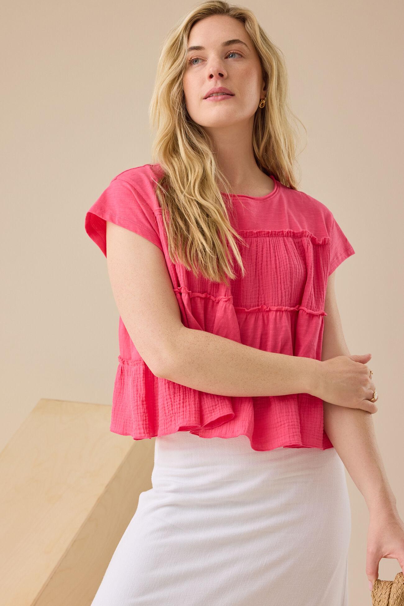 Rebecca Tiered Babydoll Top Product Image