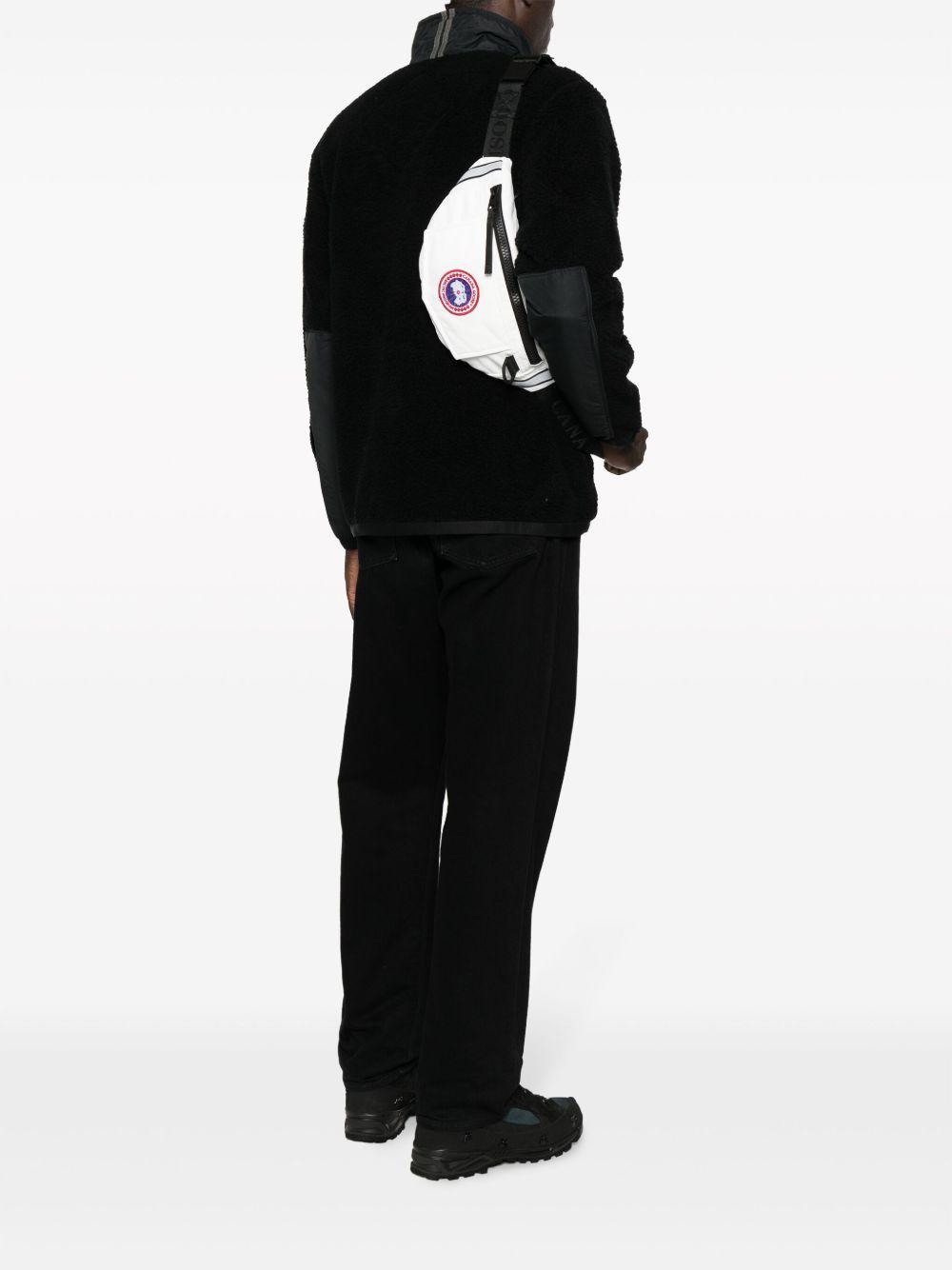 logo-patch padded belt bag Product Image