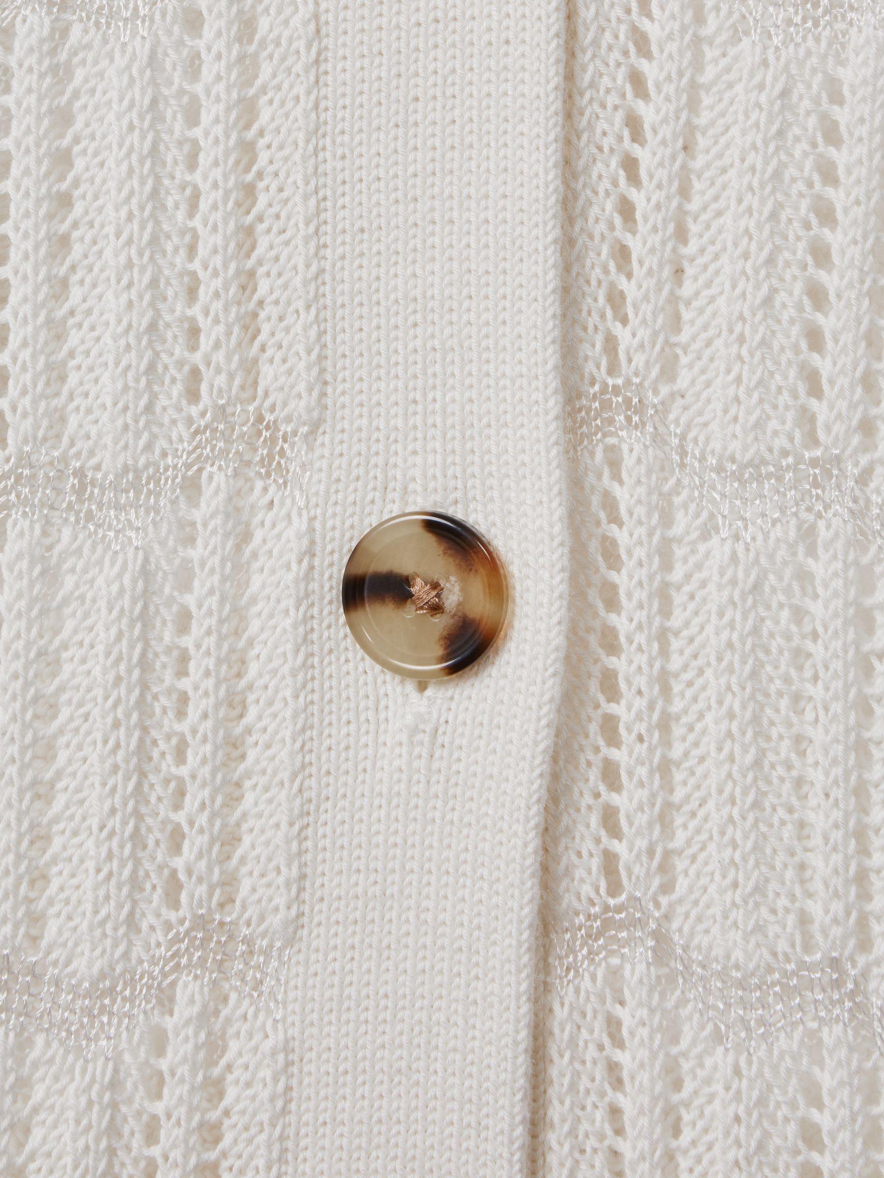 Crochet Cardigan in Ivory Product Image