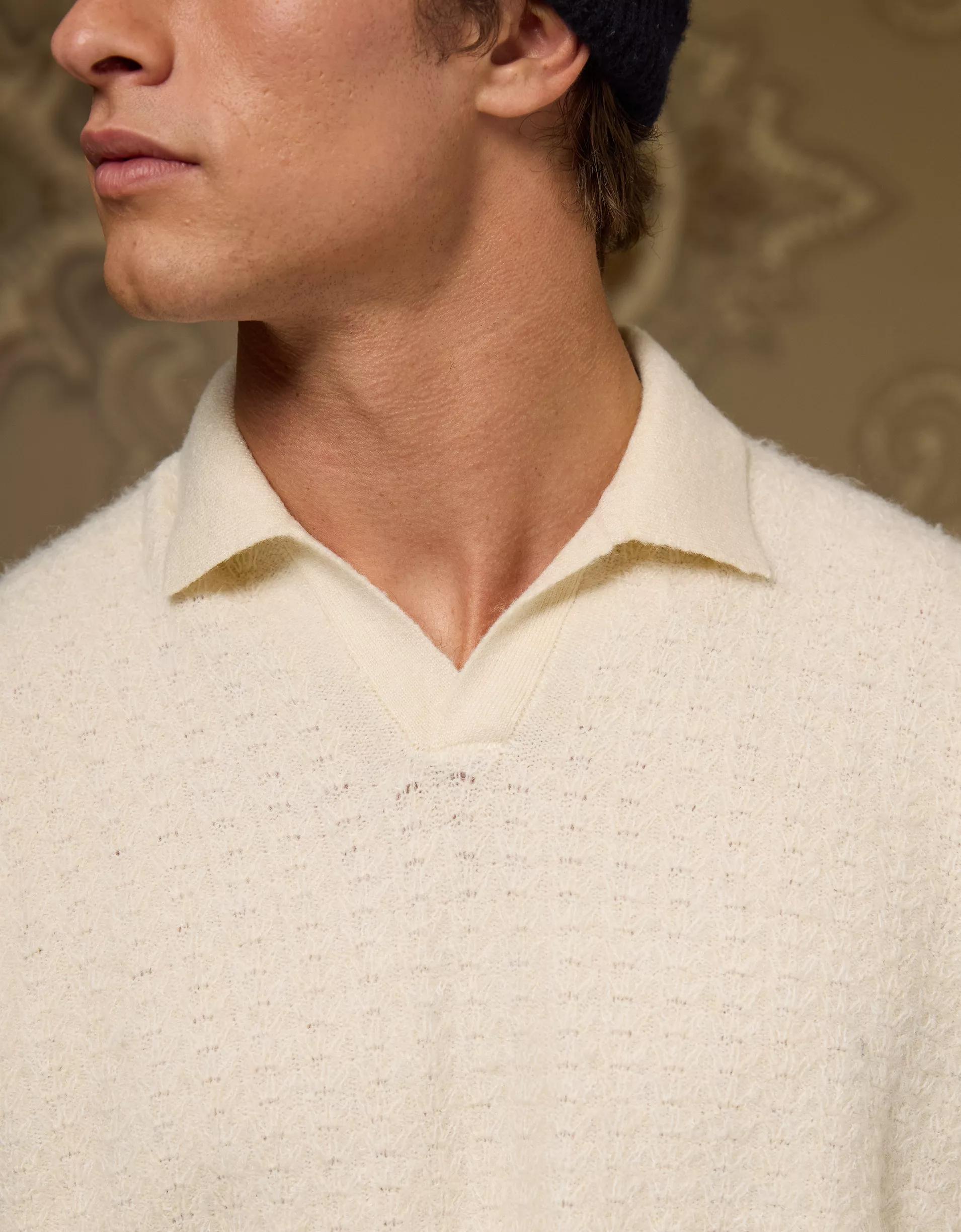 AE x Tru Kolors Long Sleeve Sweater Polo Product Image