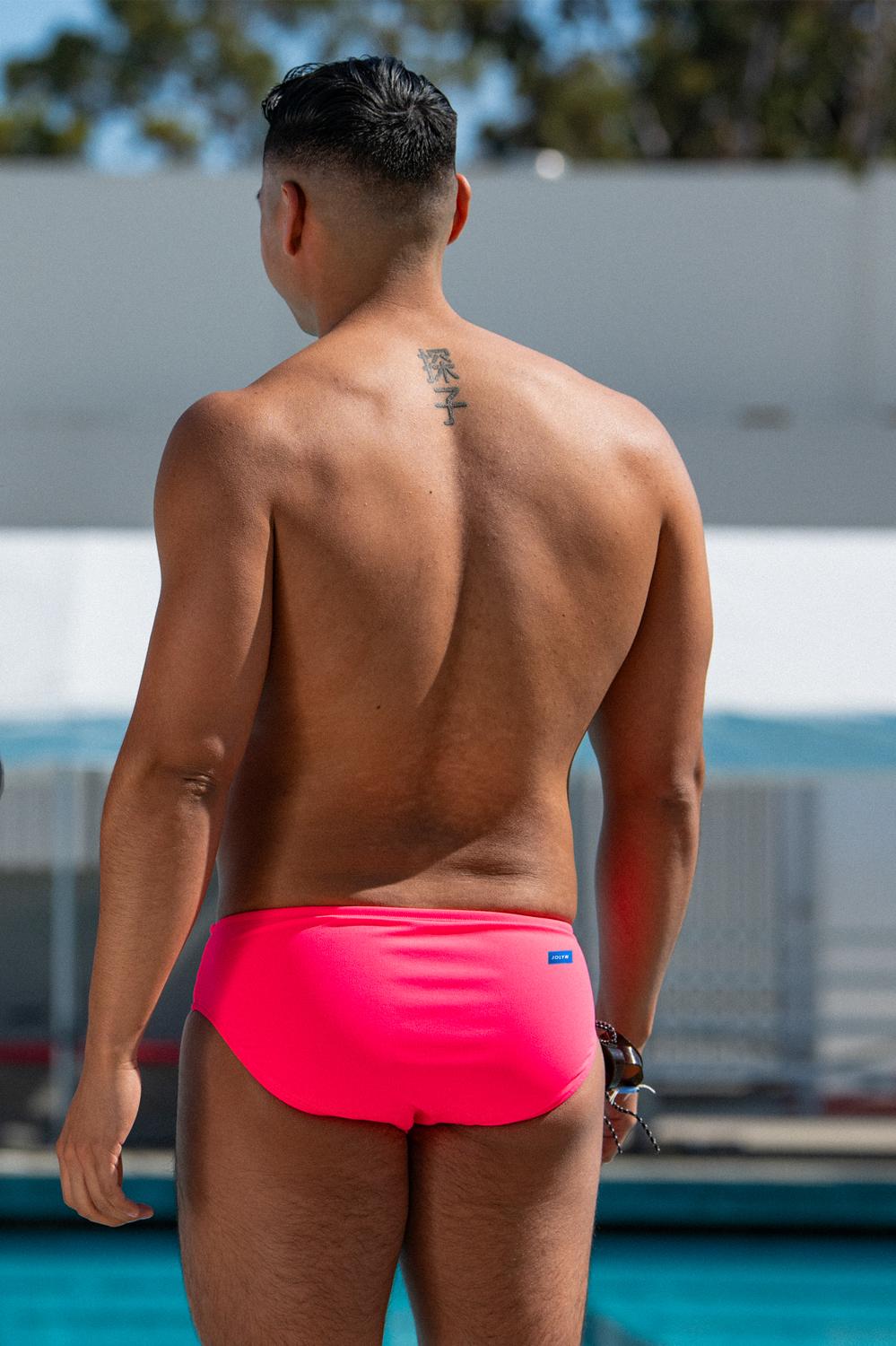 BROLYN Swim Brief - Hot Pink Male Product Image