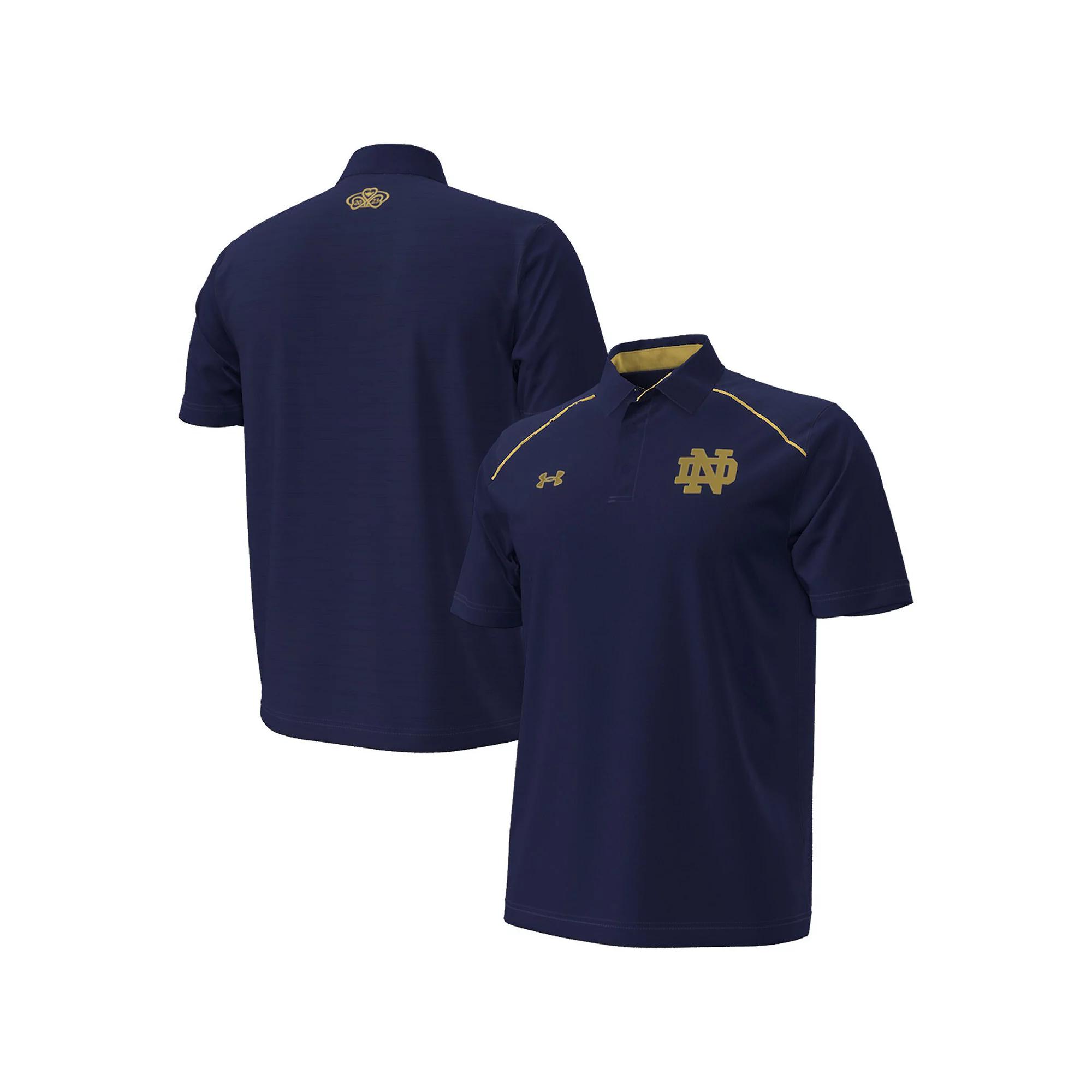 Men's Under Armour Navy Notre Dame Fighting Irish 2023 Aer Lingus College Football Classic Polo,  Product Image