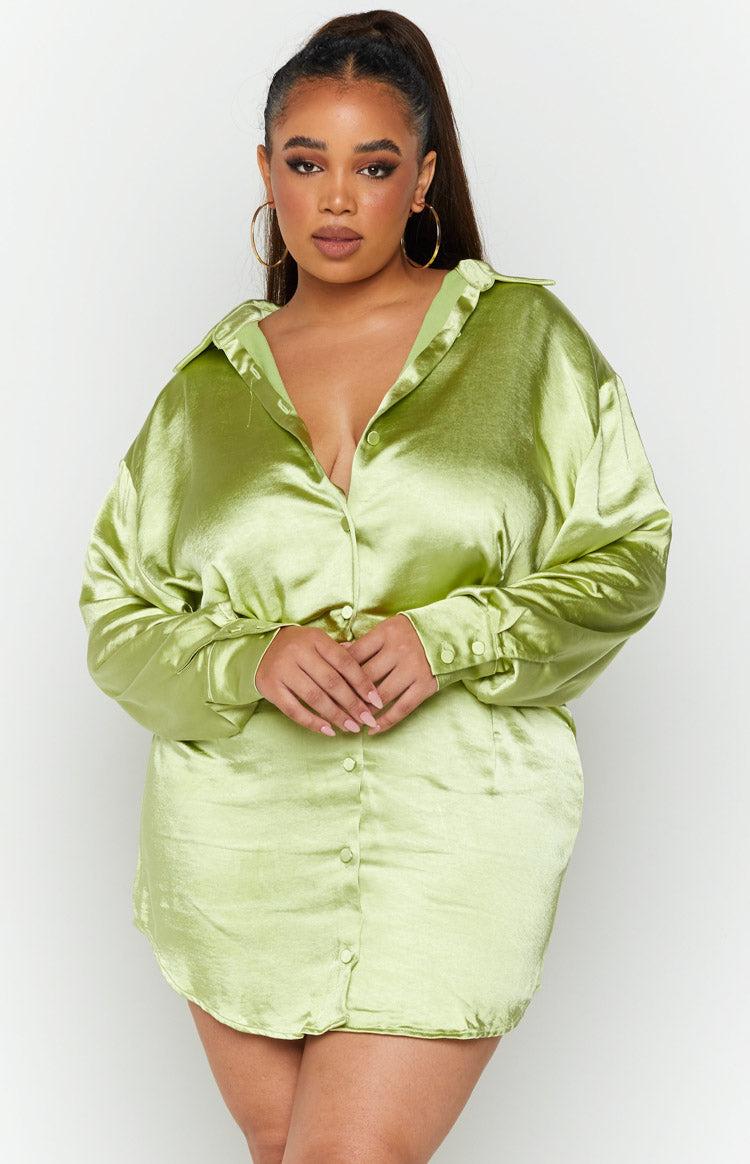 Deeper Water Mini Dress Green Product Image