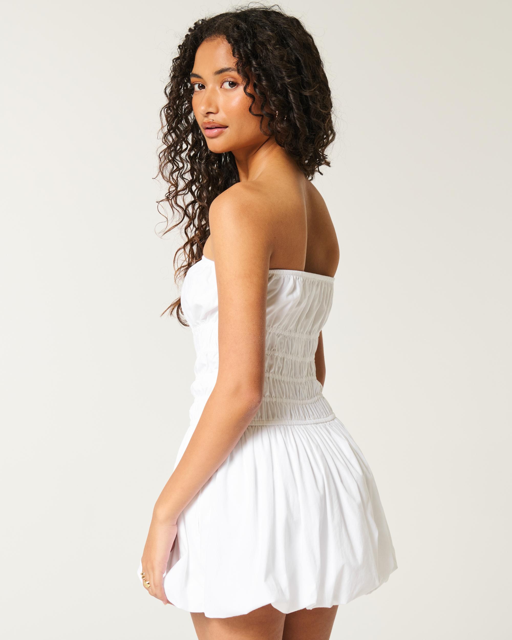 Strapless Bubble Mini Dress Product Image
