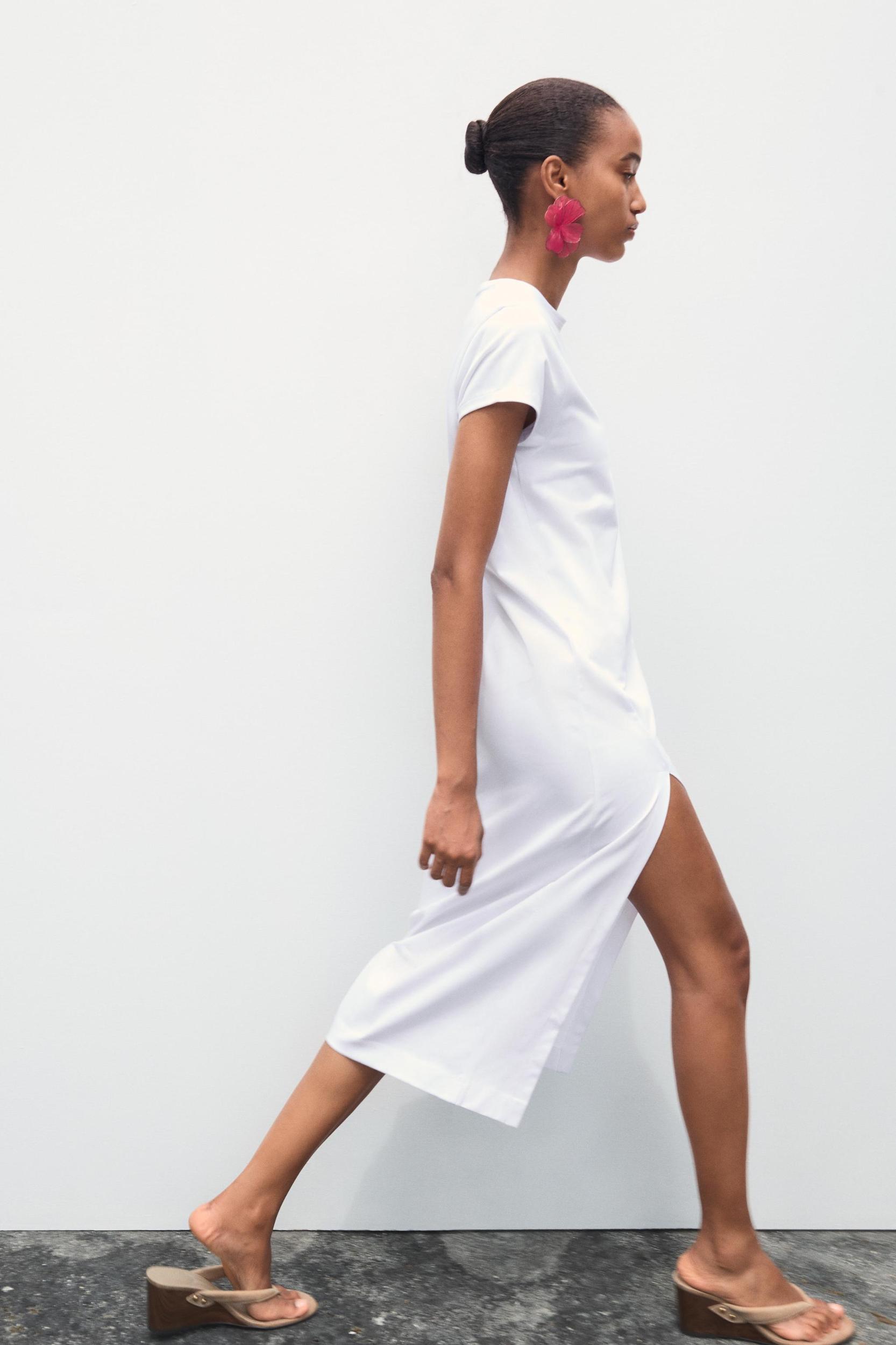 WASHED MIDI DRESS Product Image
