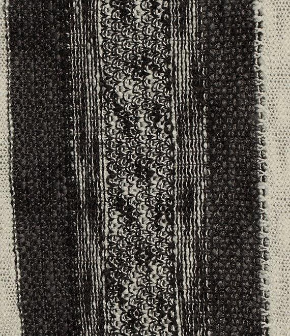 Westbound Stripe Cuffed Long Sleeve Relaxed Crew Neck Sweater Product Image