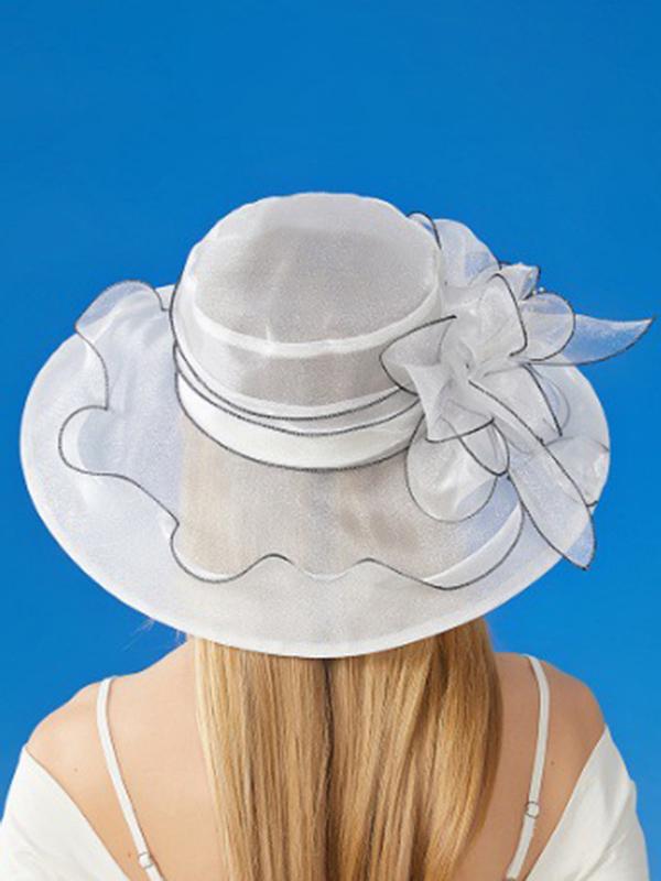 Flower Shape See-Through Split-Joint Sun Hat Product Image