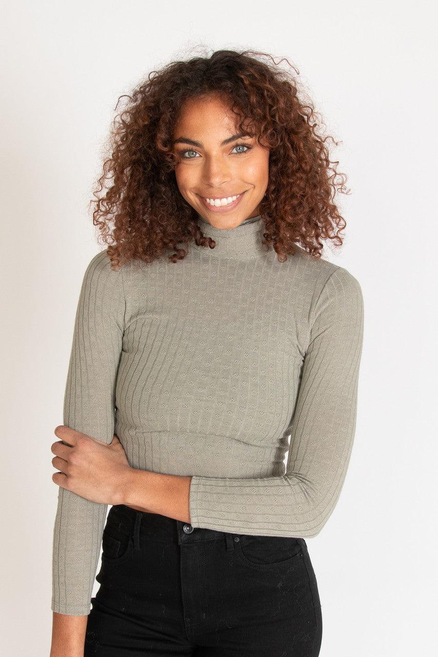 Pointelle Turtleneck Product Image
