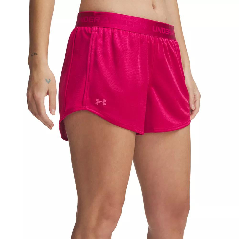 Women's Under Armour Tech™ Play Up Shine Shorts, Size: Medium, Shaded Pink Product Image