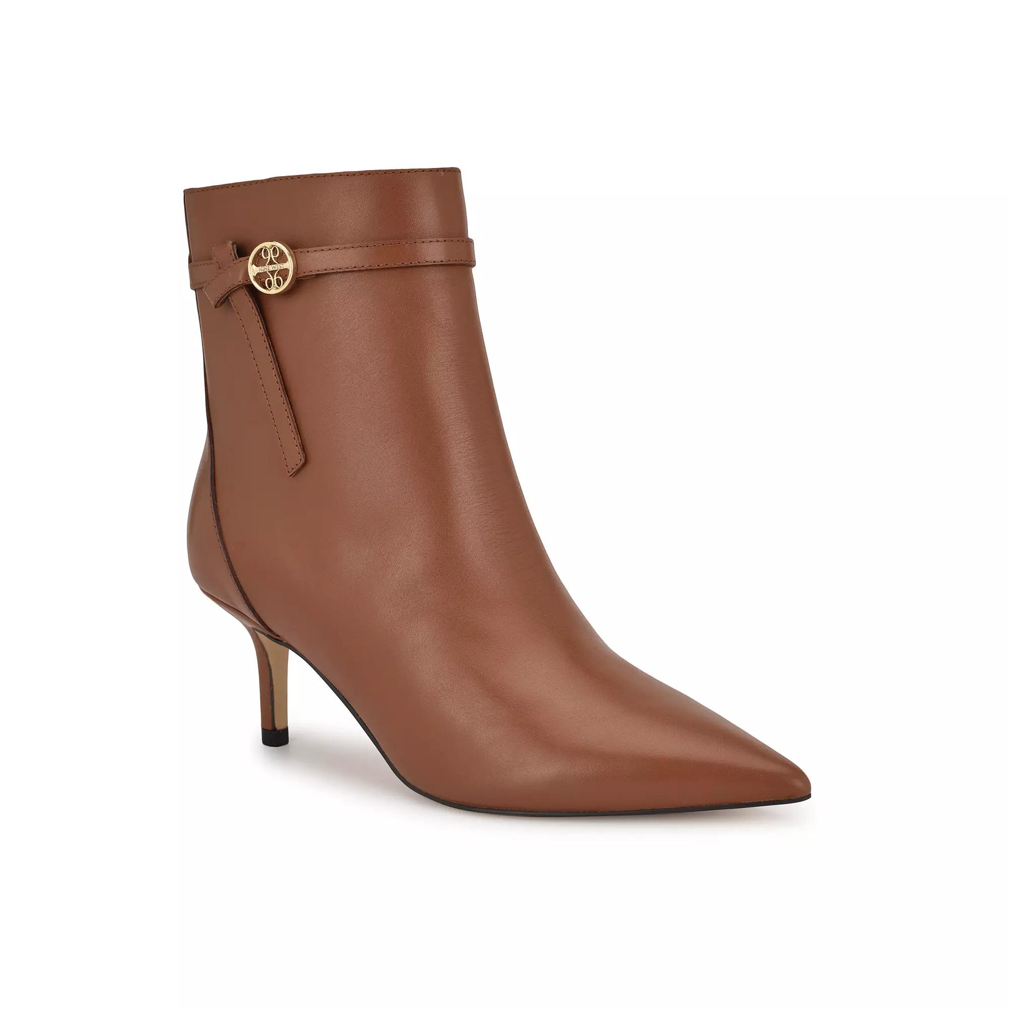 Nine West Ansell Women's Stiletto Heel Dress Ankle Boots, Size: 5.5, Light Brown Leather Product Image