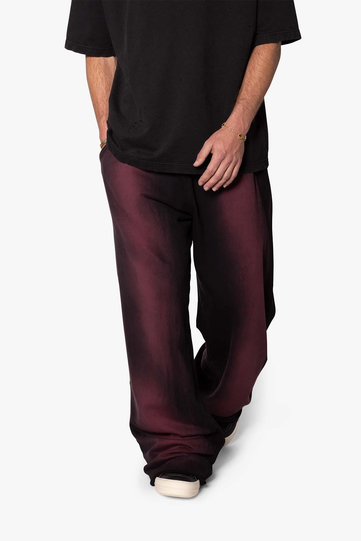 Sprayed Ultra Baggy Sweatpants - Plum Product Image