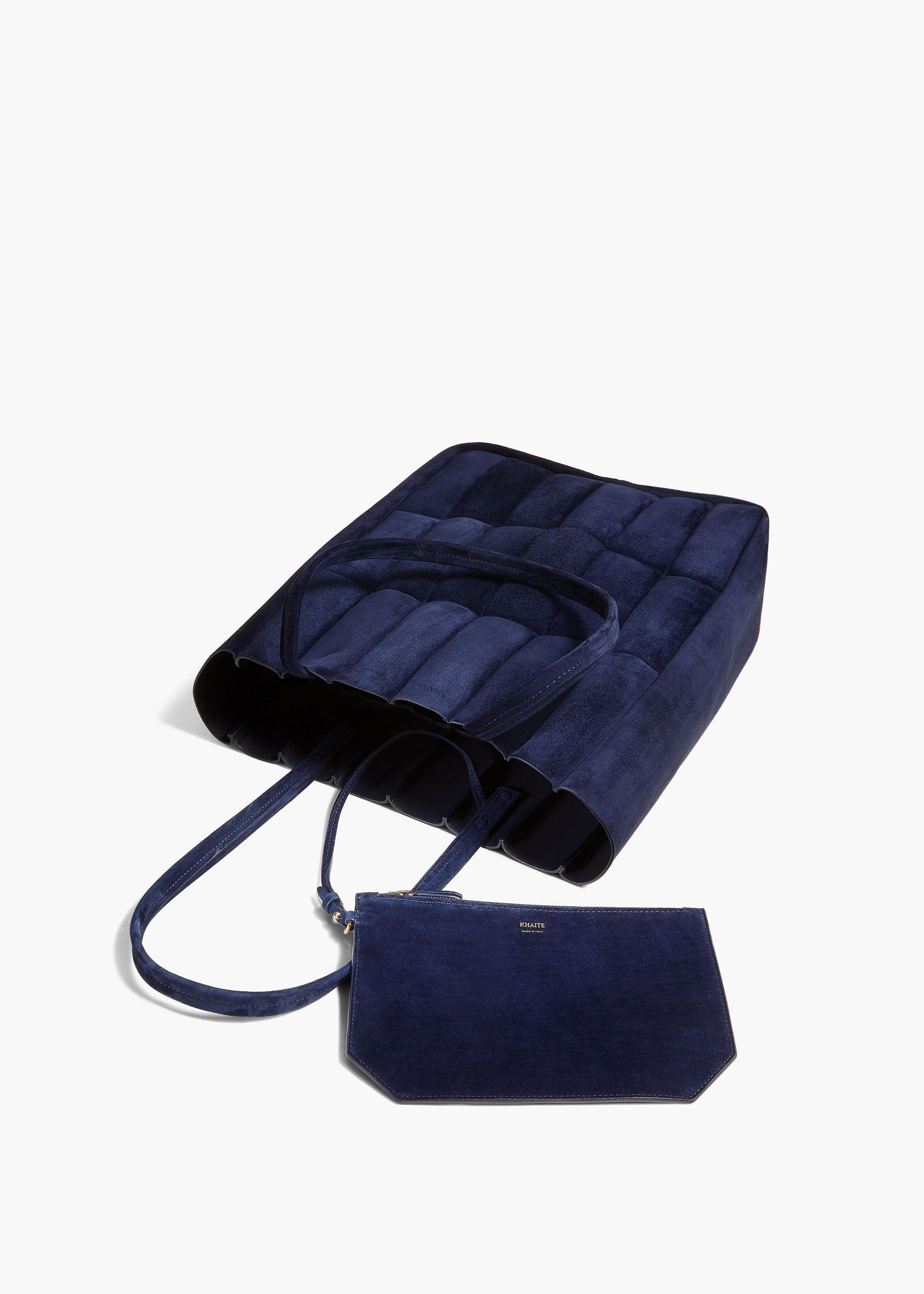 Zoe Tote in Midnight Suede Product Image